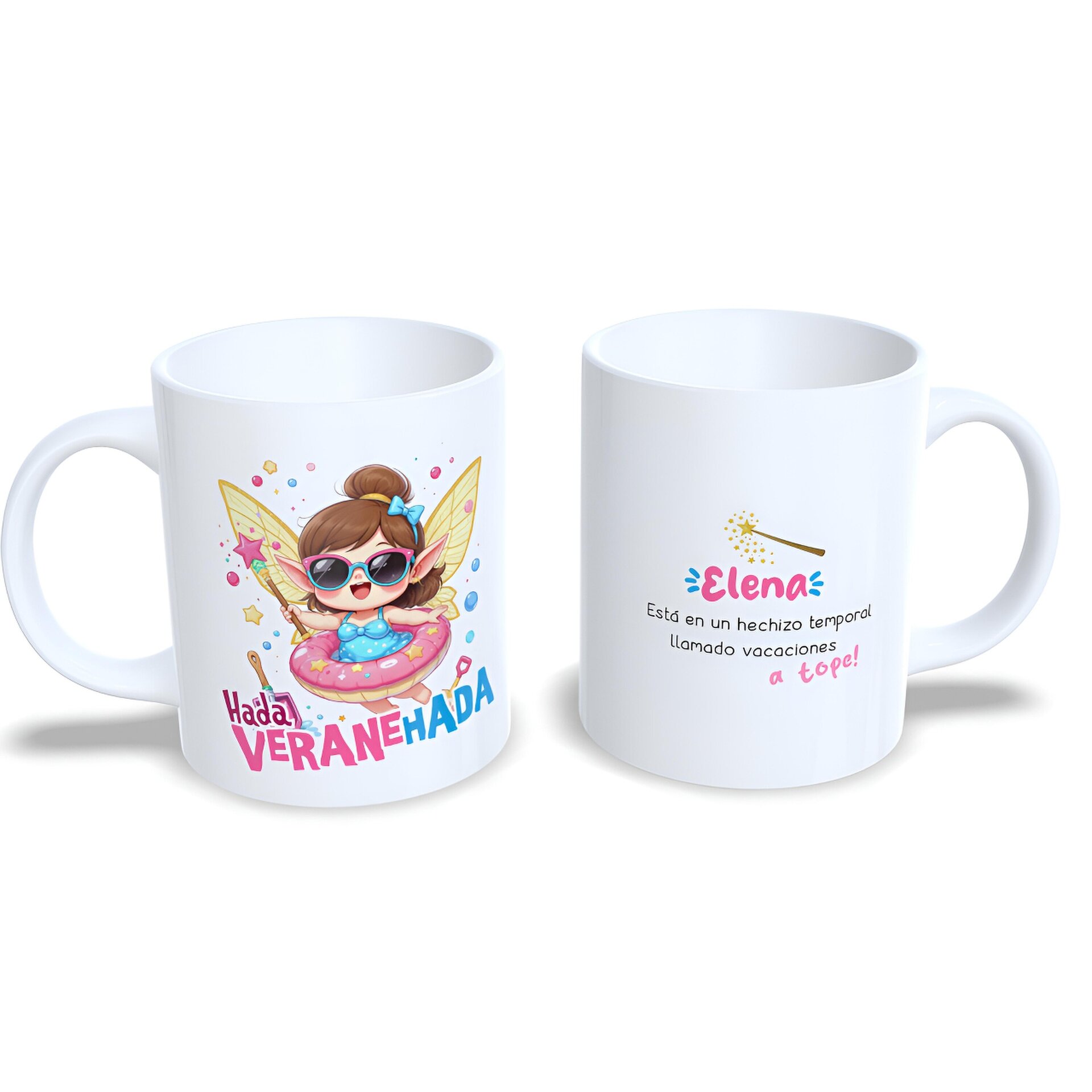 Taza personalizada Hada Veraneada Veranehada vacaciones verano Enna Blues - 3