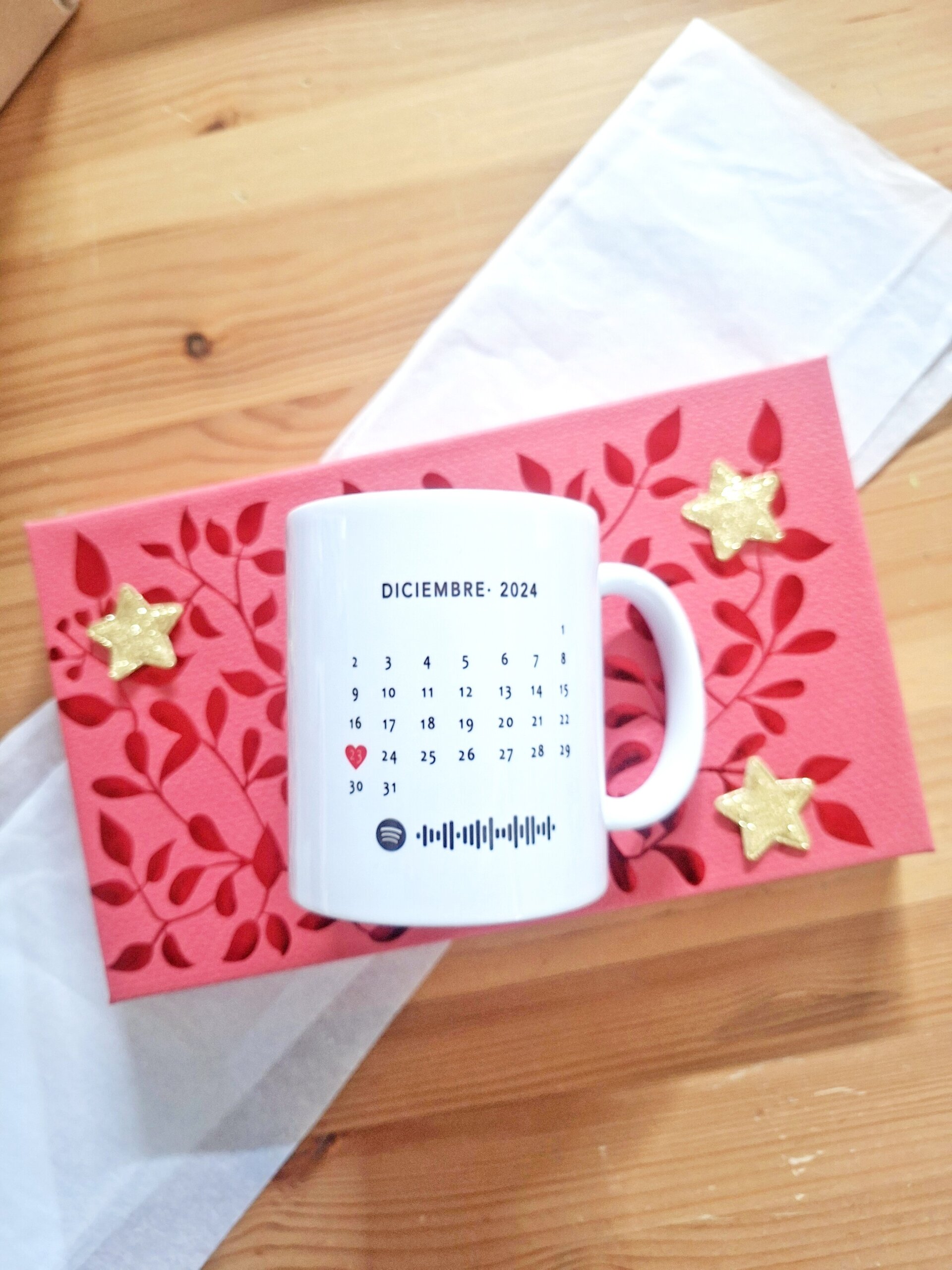 Taza personalizada para parejas aniversario san Valentin regalo Corazones Rojos - 4
