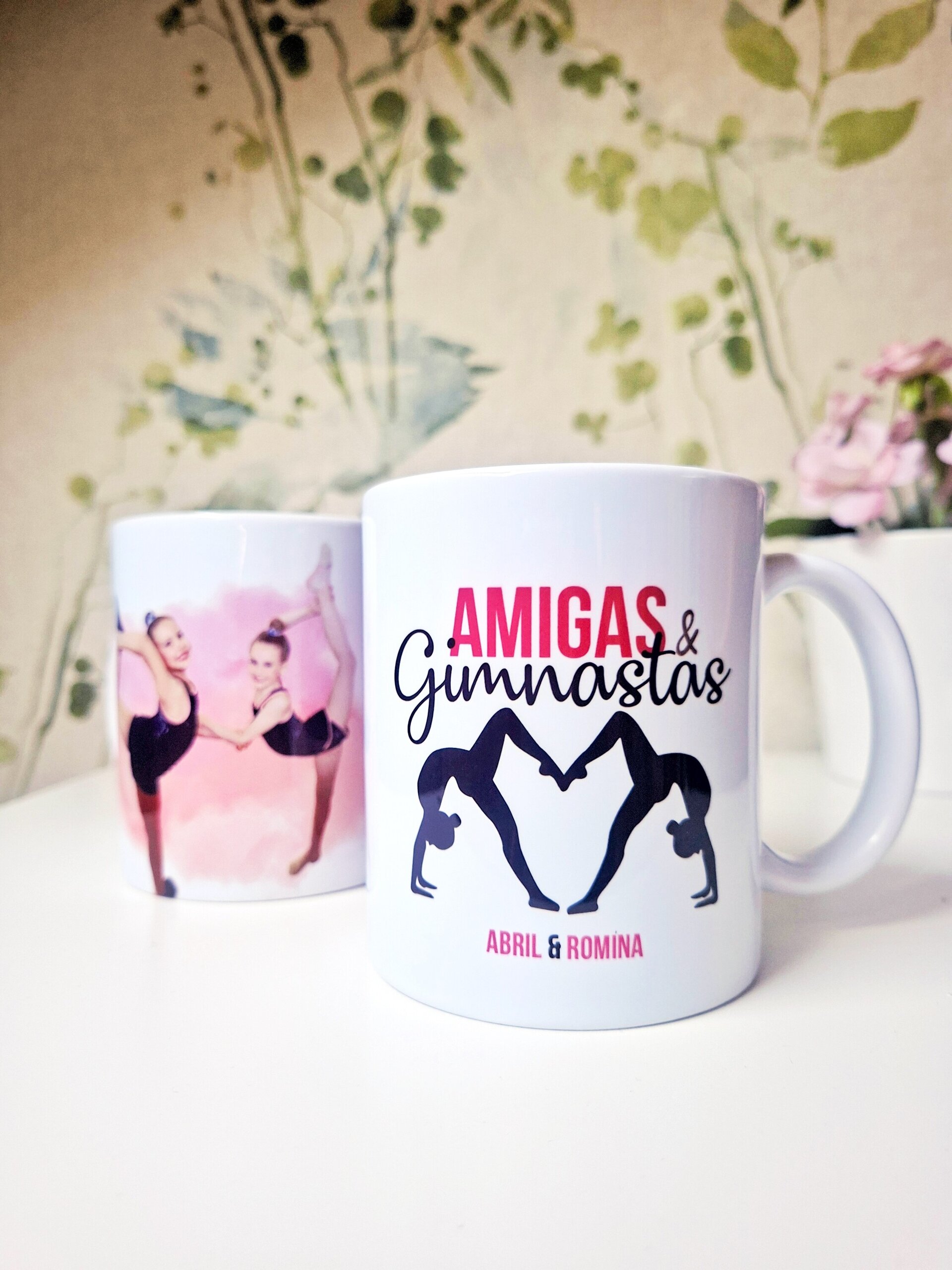 Taza personalizada Gimnasia Amigas y Gimnastas Enna Blues - 3