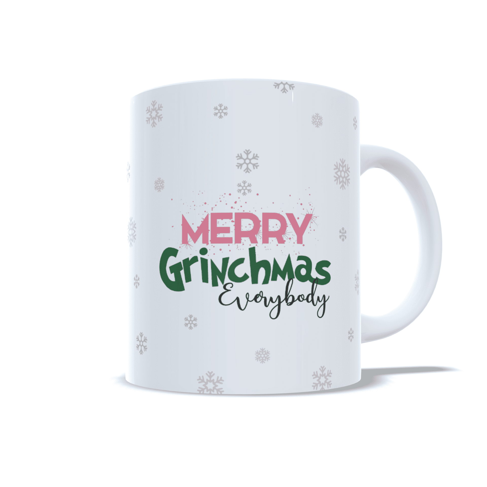 Taza personalizada regalo Grinch Vibes Merry Grinchmas navidad rosa verde - 3