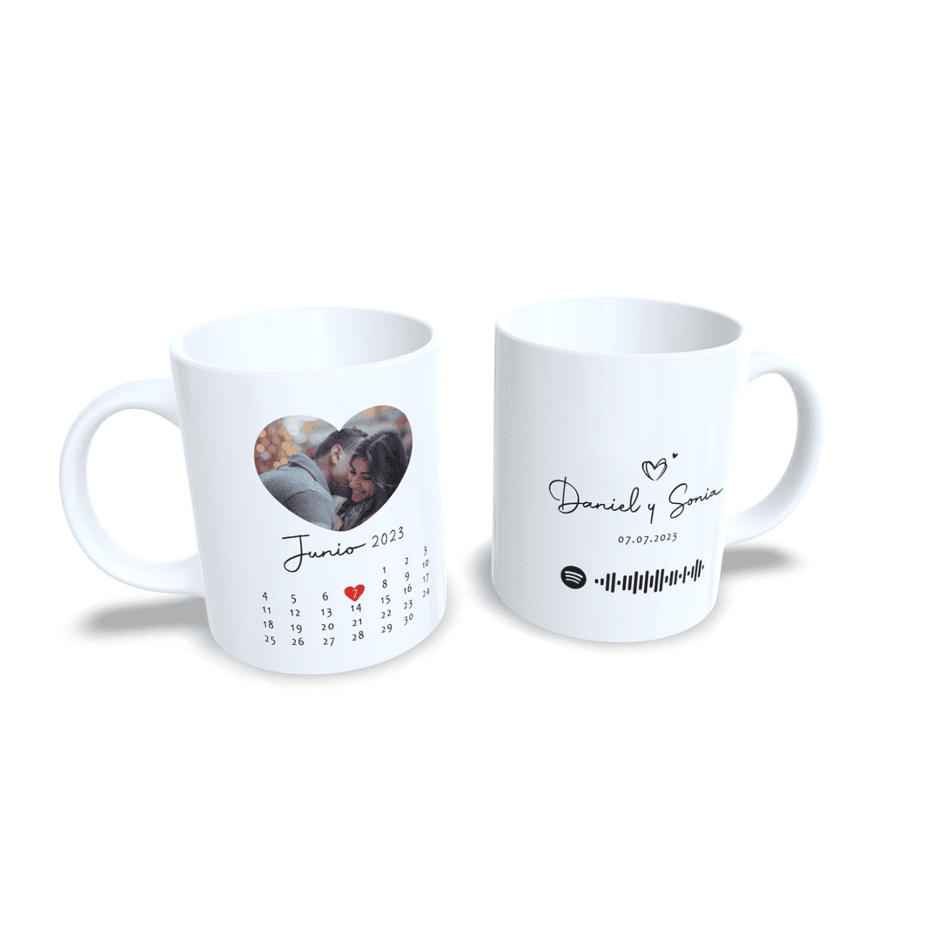 Taza personalizada para parejas aniversario san Valentin regalo novio novia 2 - 5