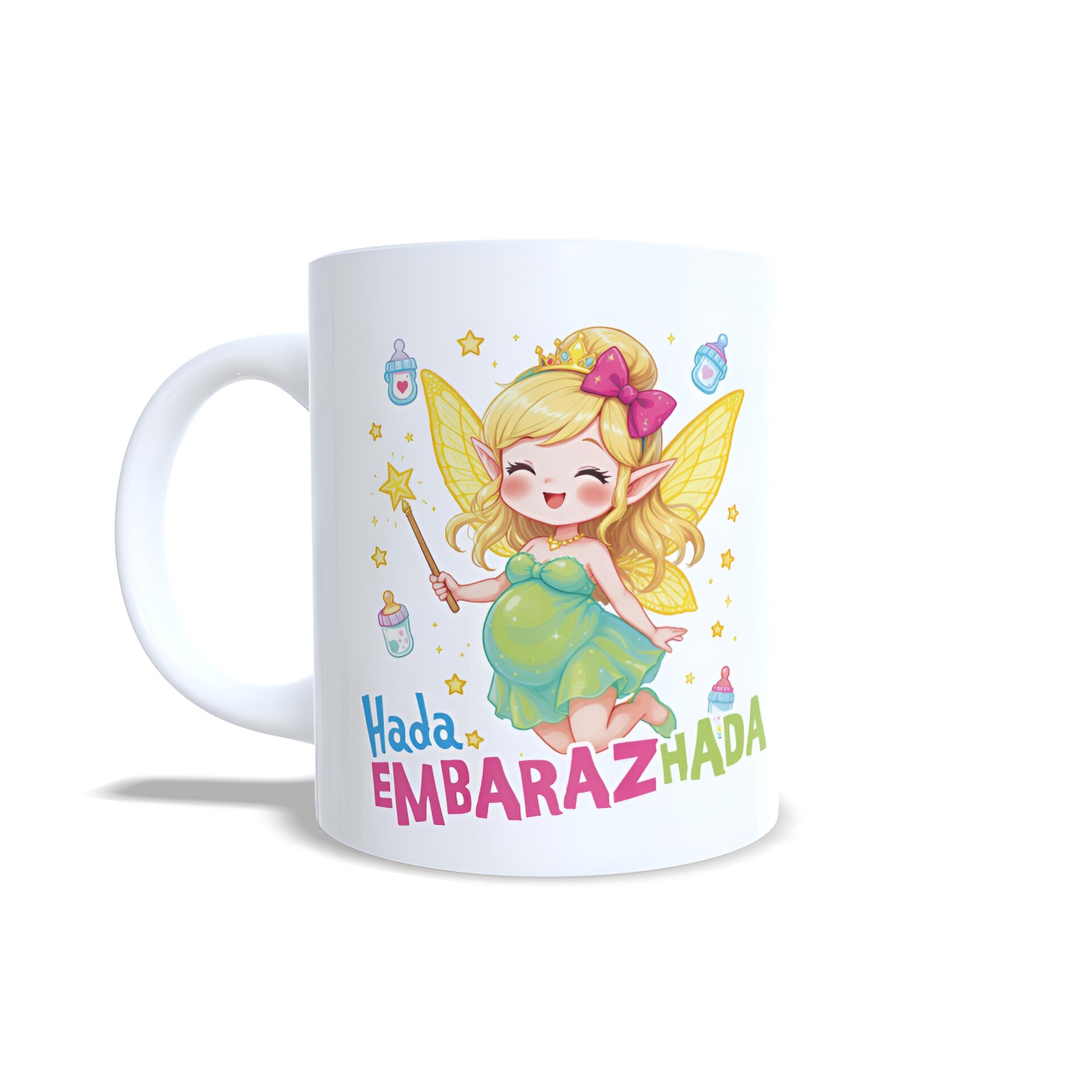 Taza personalizada Hada Embarazhada embarazada embarazo maternidad mamá - 5