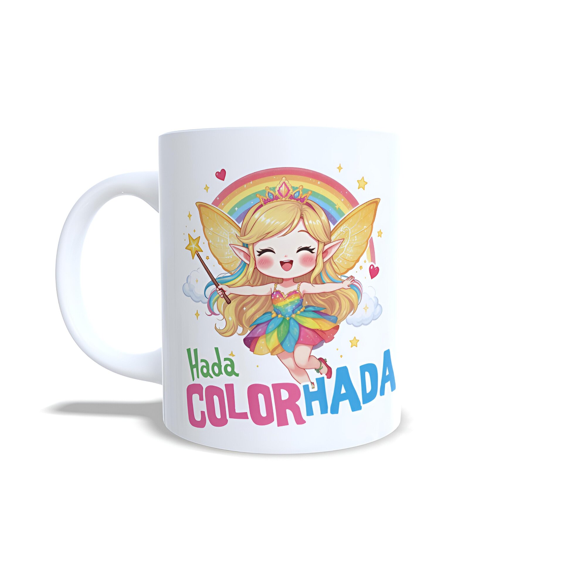 Taza personalizada Hada Colorhada colorada timidez Regalos Enna Blues - 2