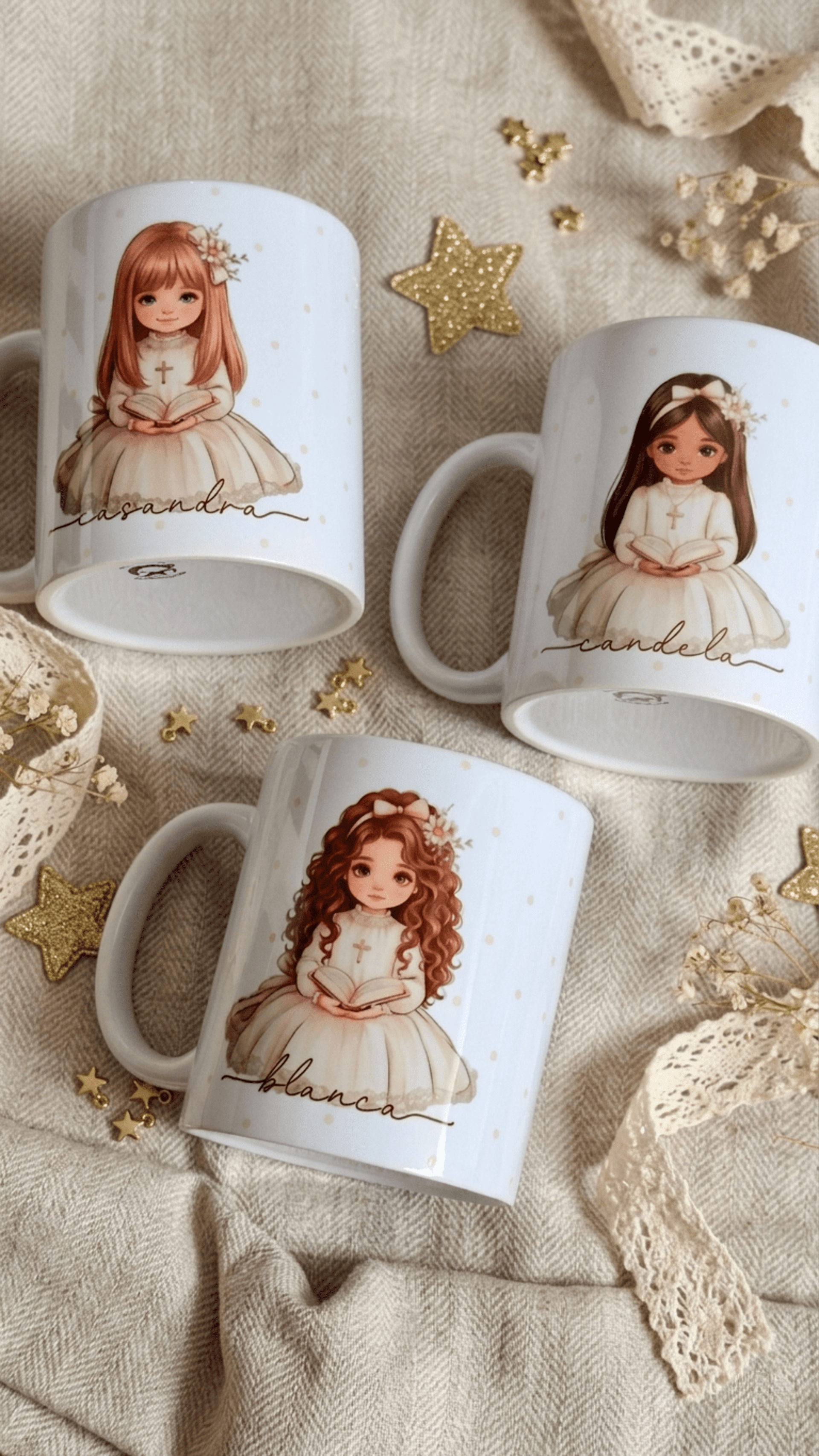 Taza personalizada comunión niña varios modelos - 3