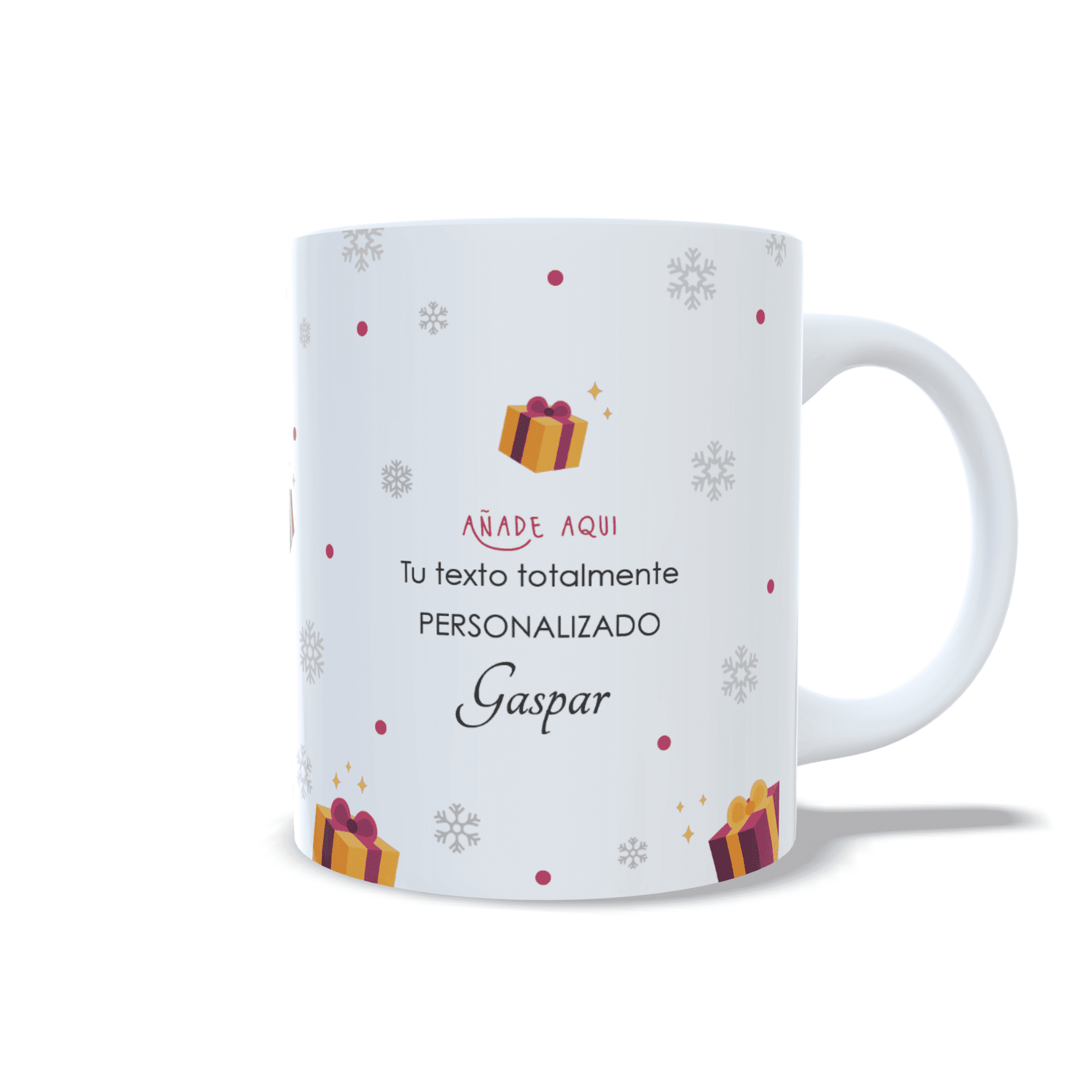 Taza personalizada regalo Rey Gaspar dibujo con mensaje reyes magos navidad - 4