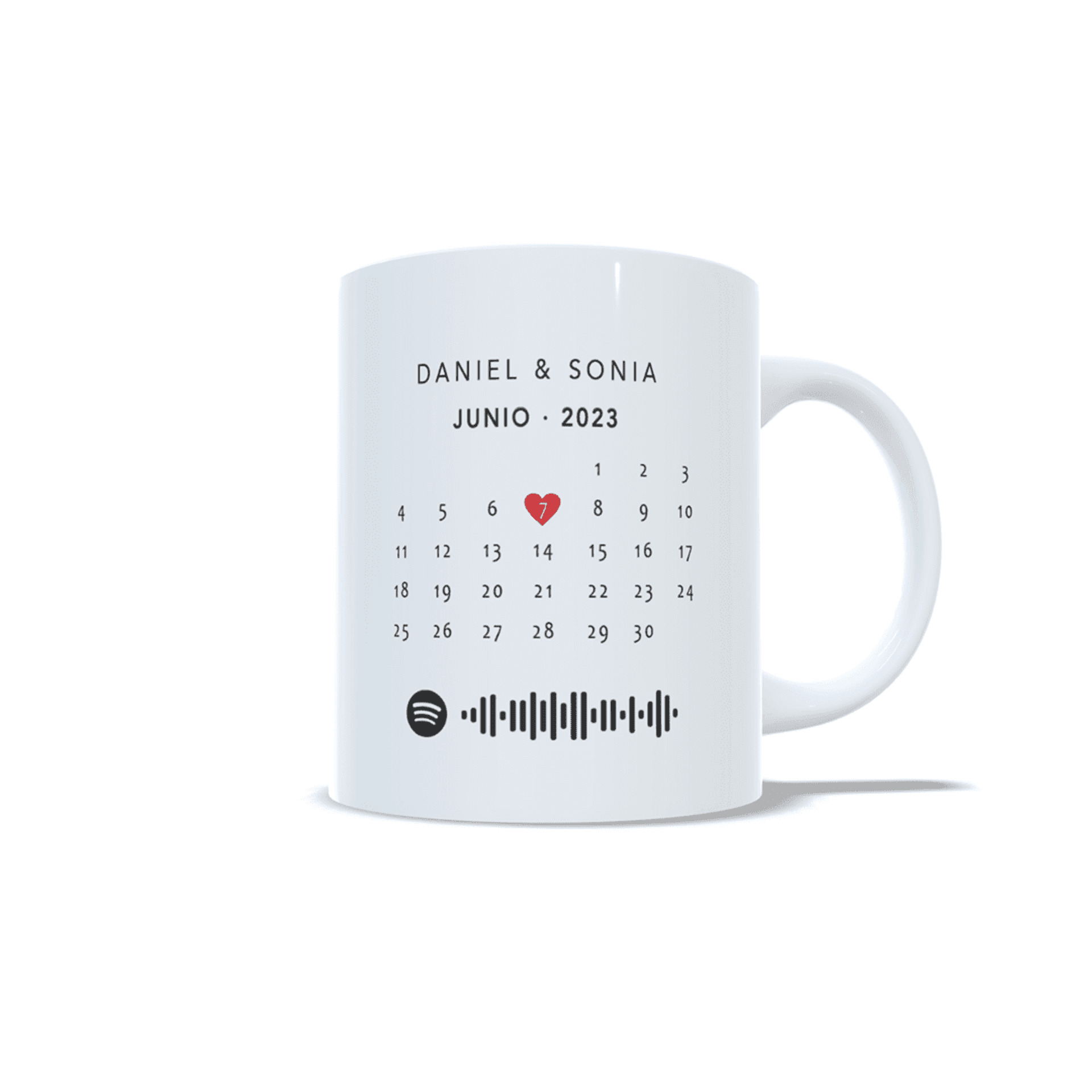 Taza personalizada para parejas aniversario san Valentin regalo aesthetic Korean - 4