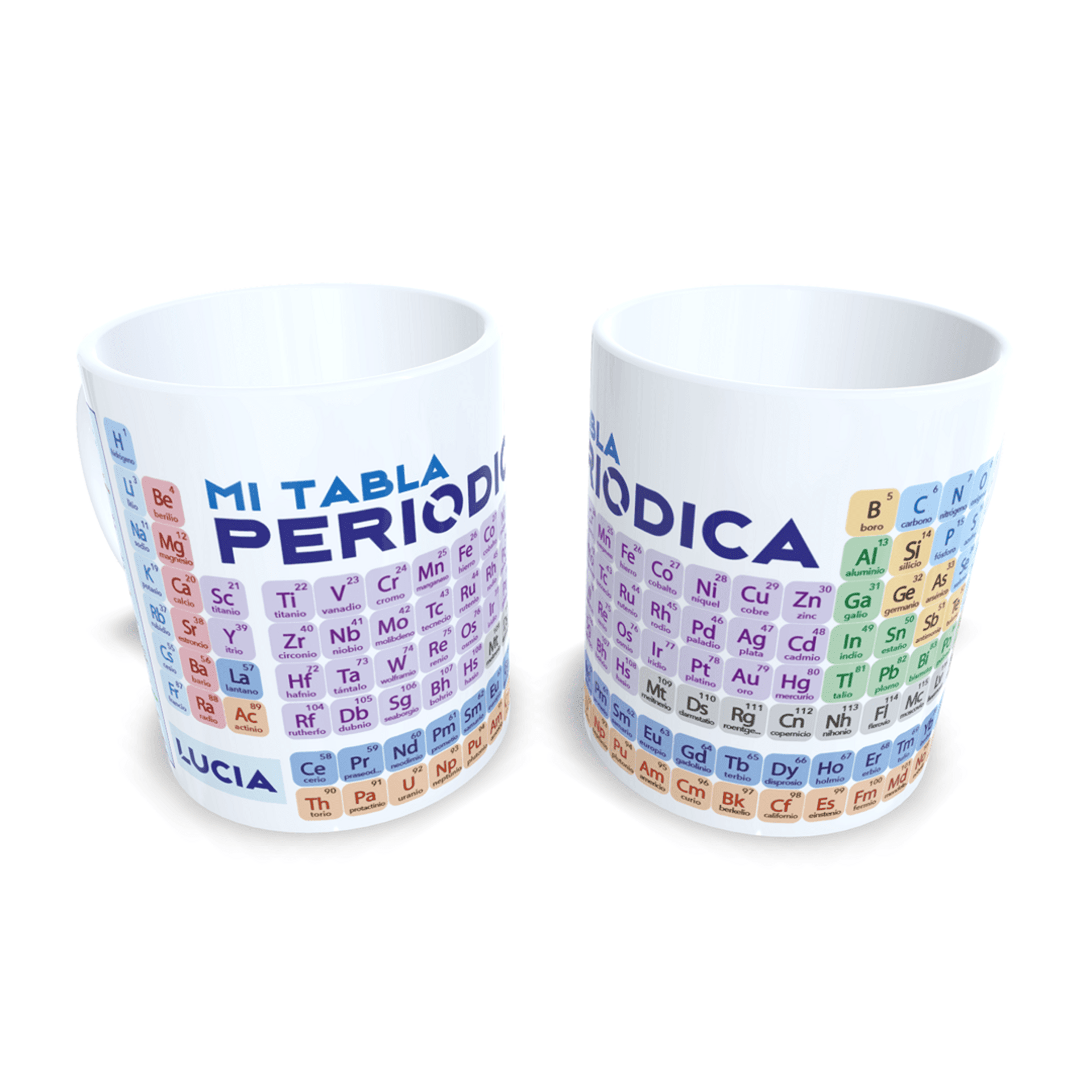 Taza personalizada con elementos químicos de la tabla periódica aprende química - 8