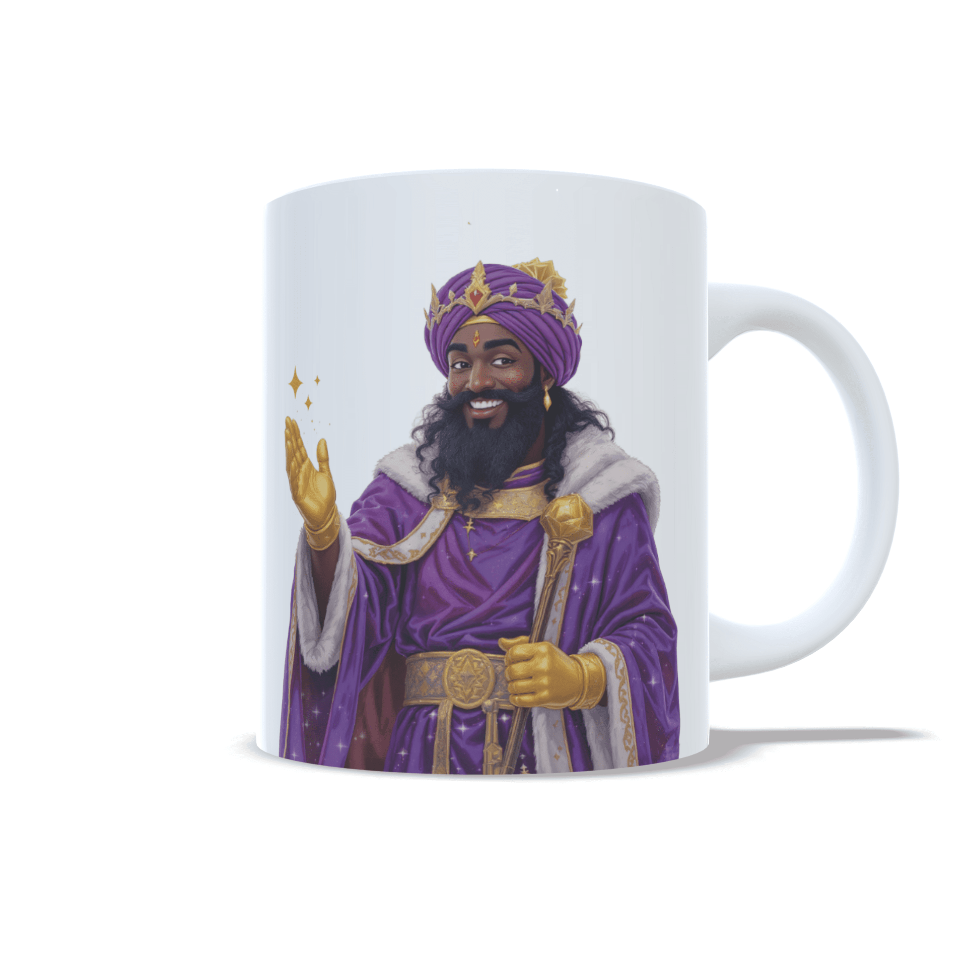 Taza personalizada regalo Rey Baltasar con carta o mensaje reyes magos navidad - 2