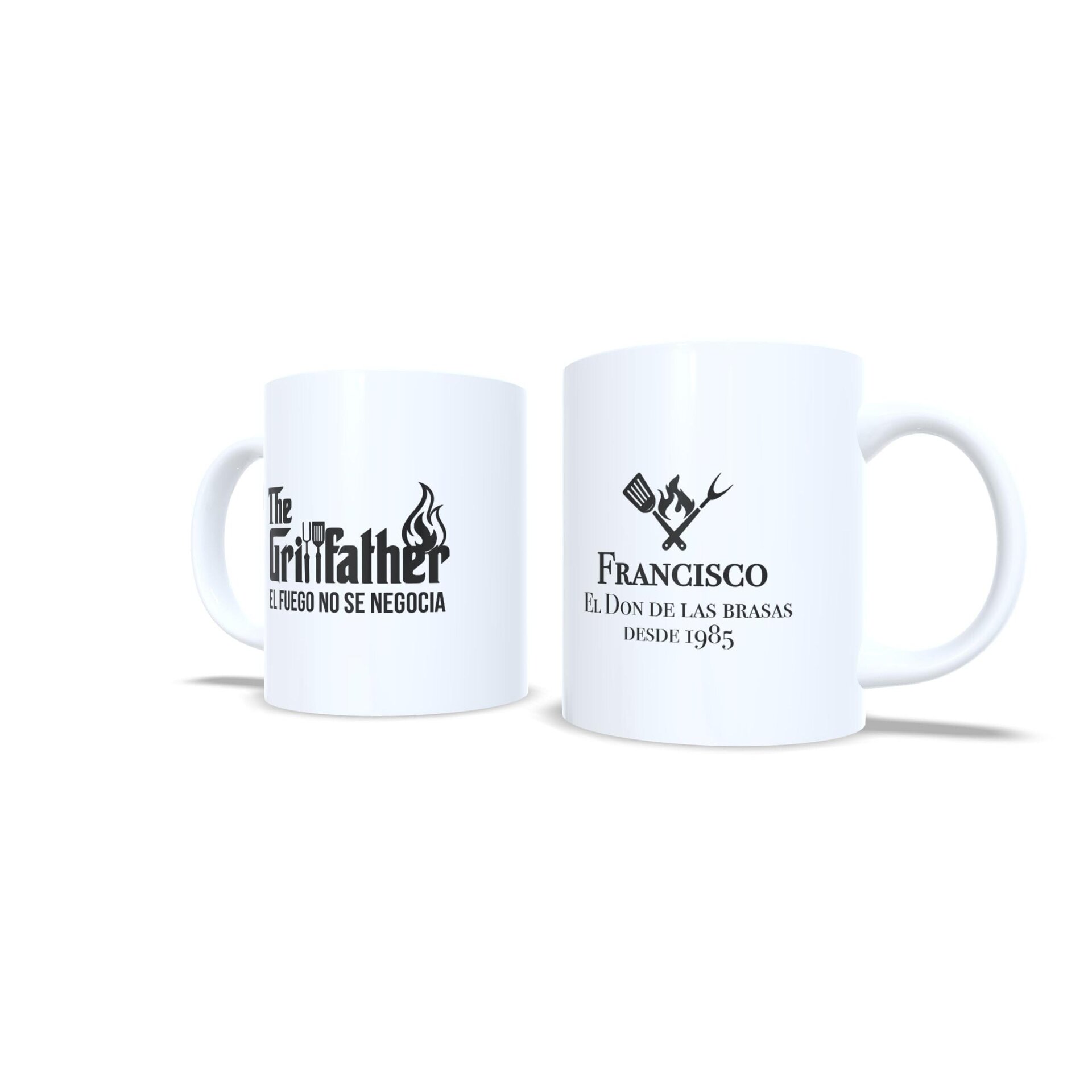 Taza personalizada El Padrino de las brasas GrillFather regalo barbacoa hombres - 4