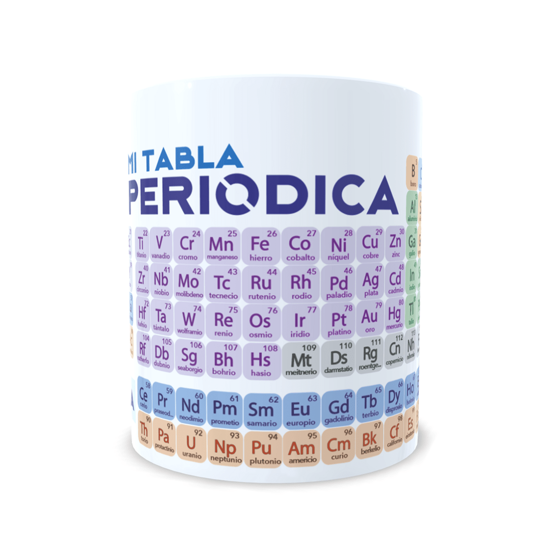 Taza personalizada con elementos químicos de la tabla periódica aprende química - 4