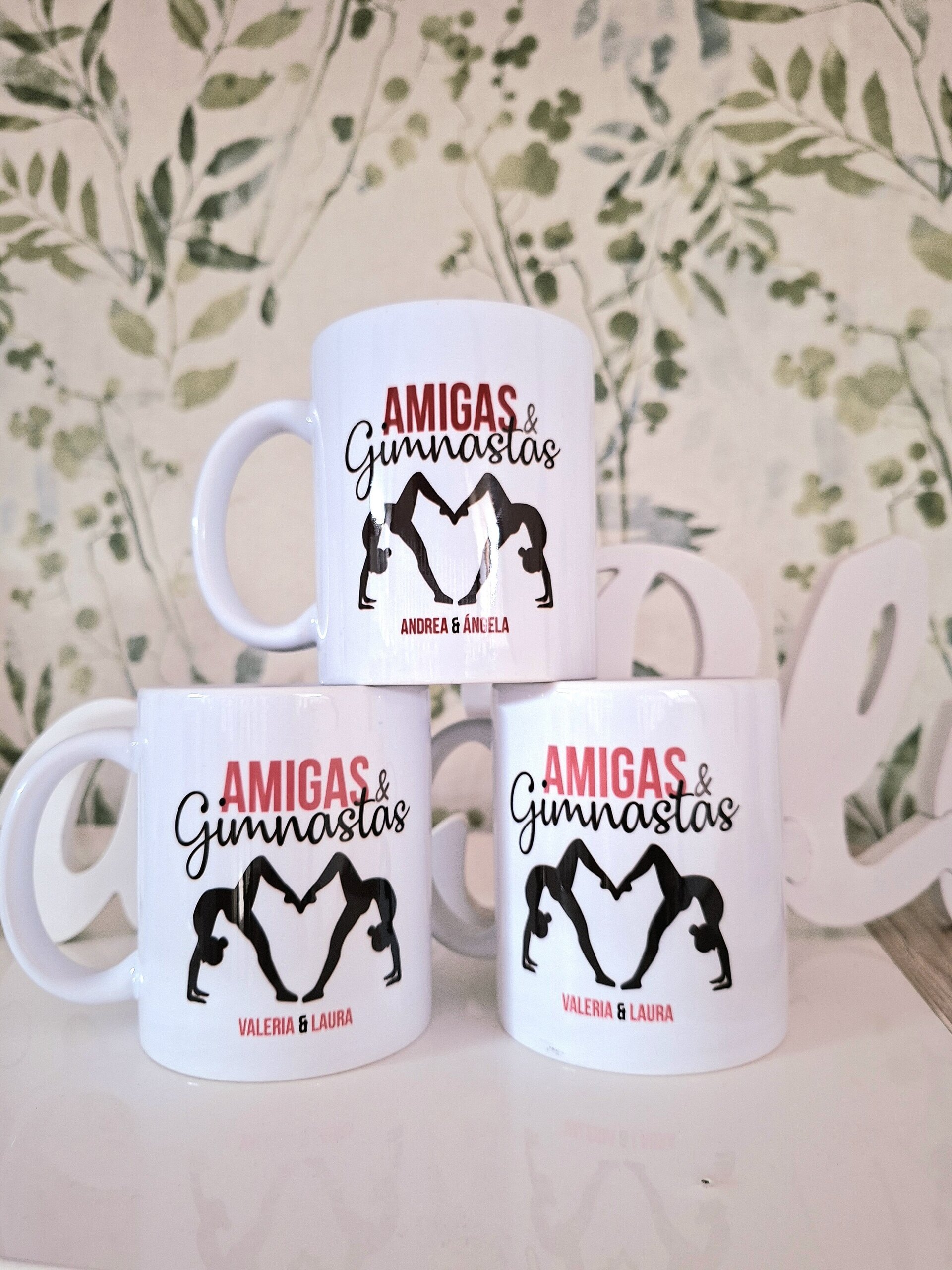 Taza personalizada Gimnasia Amigas y Gimnastas Enna Blues - 5