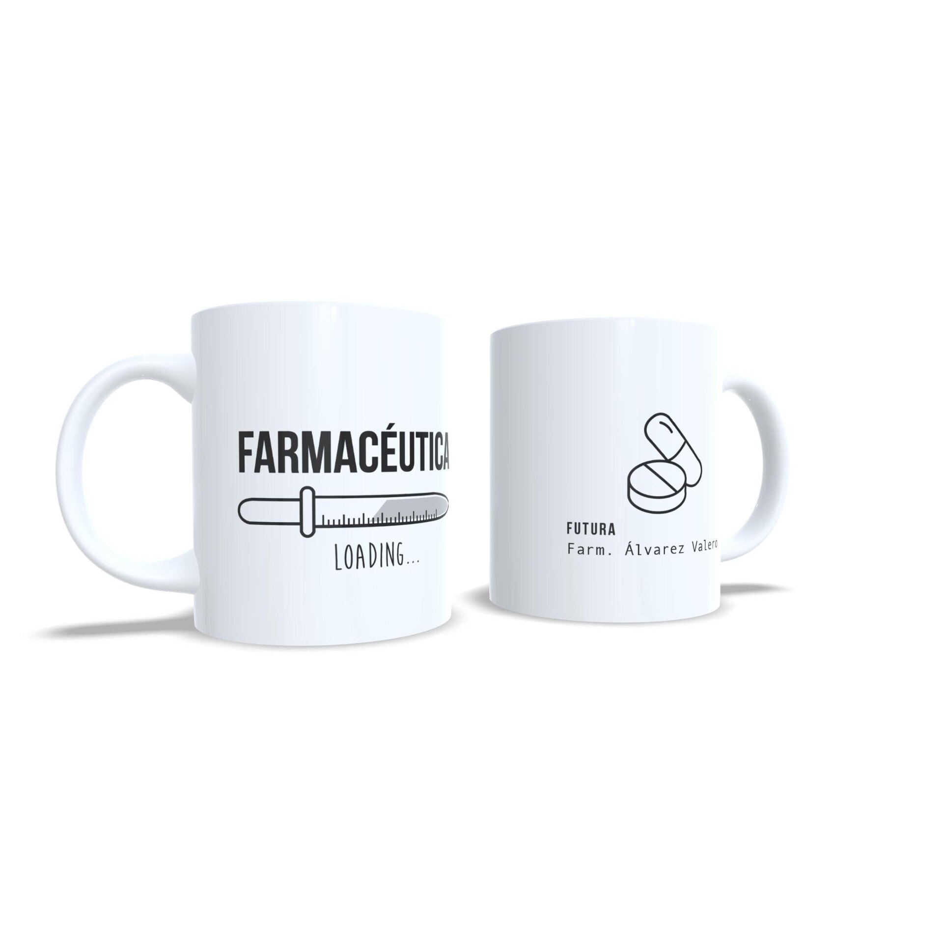 Taza personalizada regalo estudiantes universitarios de Farmacia Farmacéuticos - 3