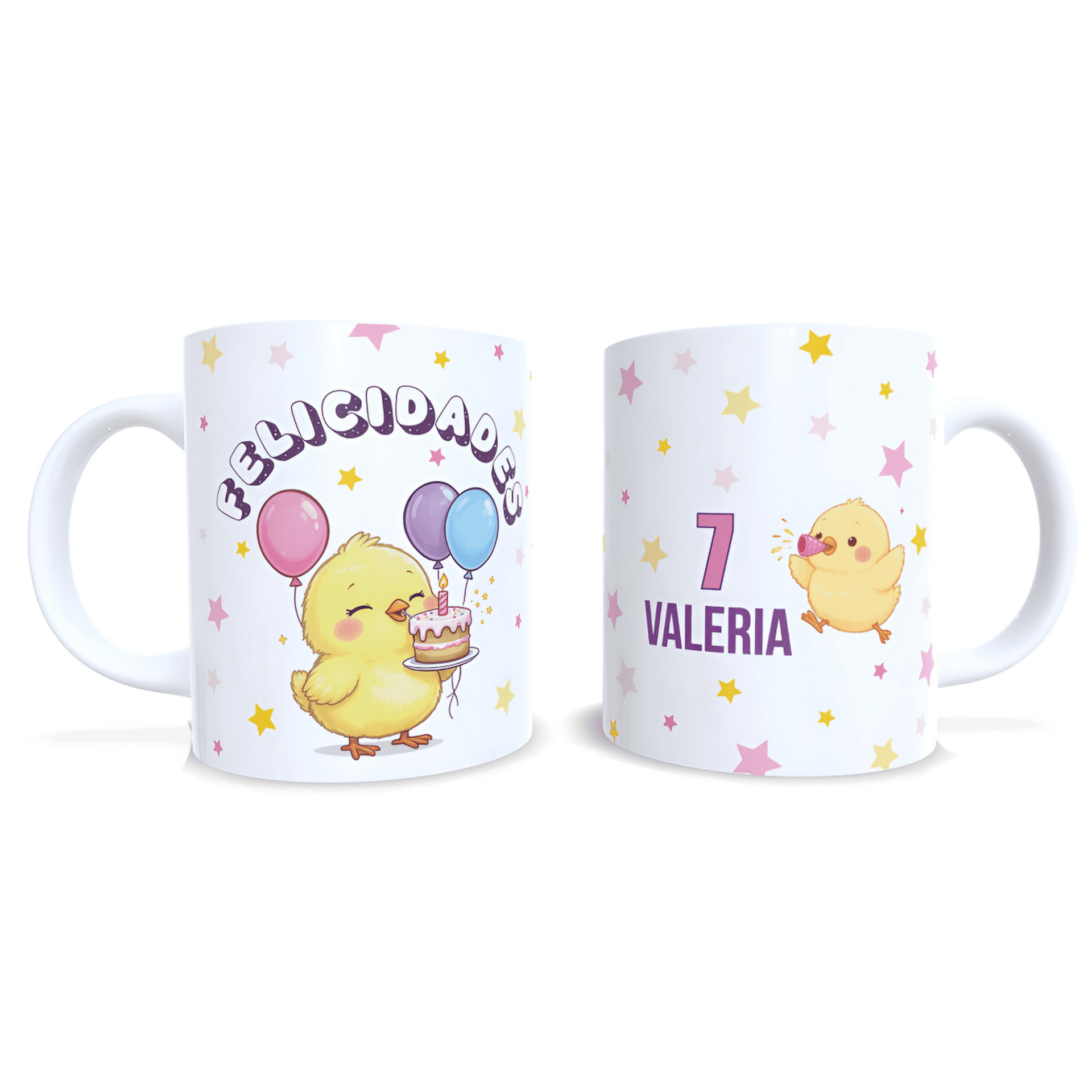 Taza personalizada feliz cumpleaños felicitación pollito Enna Blues regalo - 8