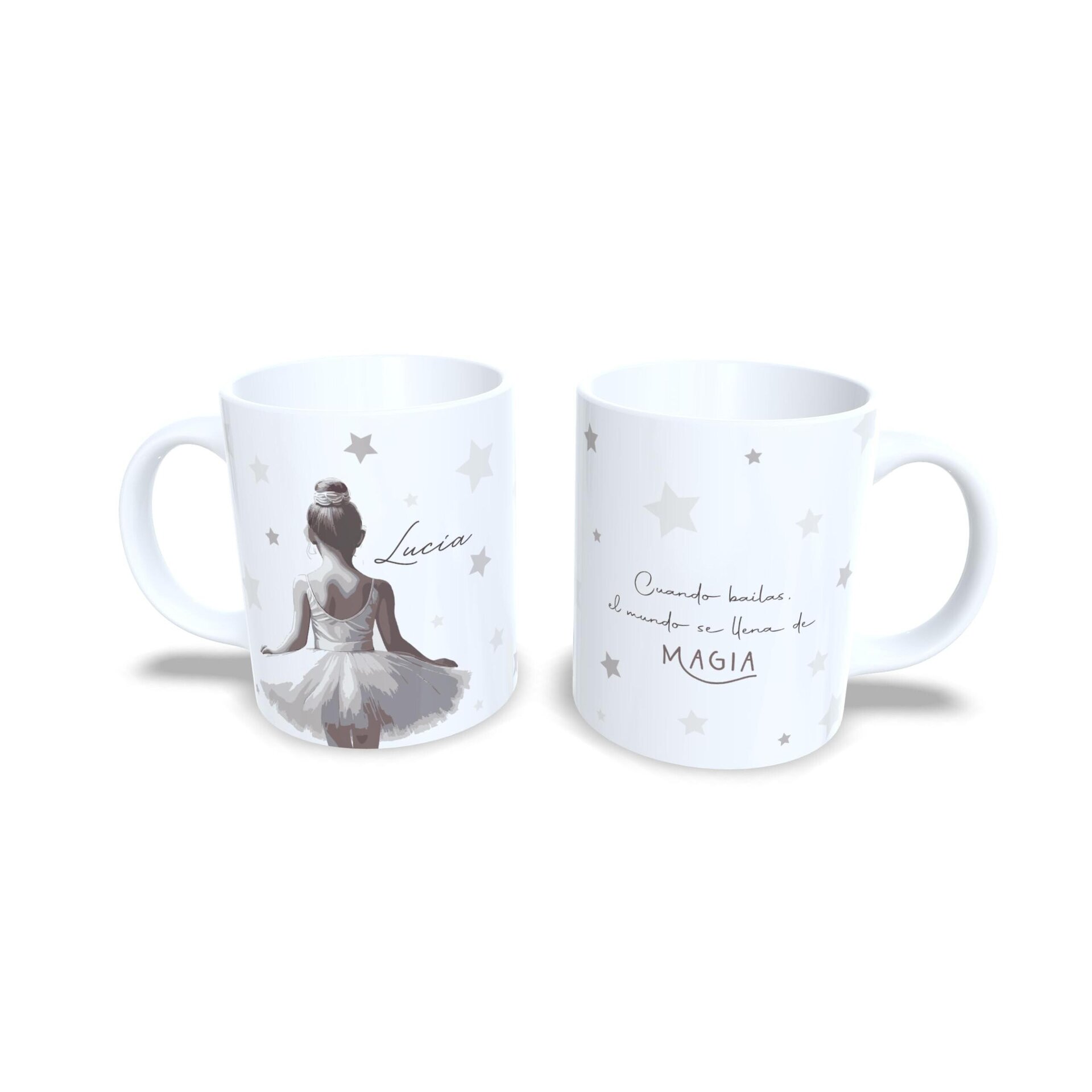 Taza personalizada Ballet el mundo se llena de magia cuando bailas - 5