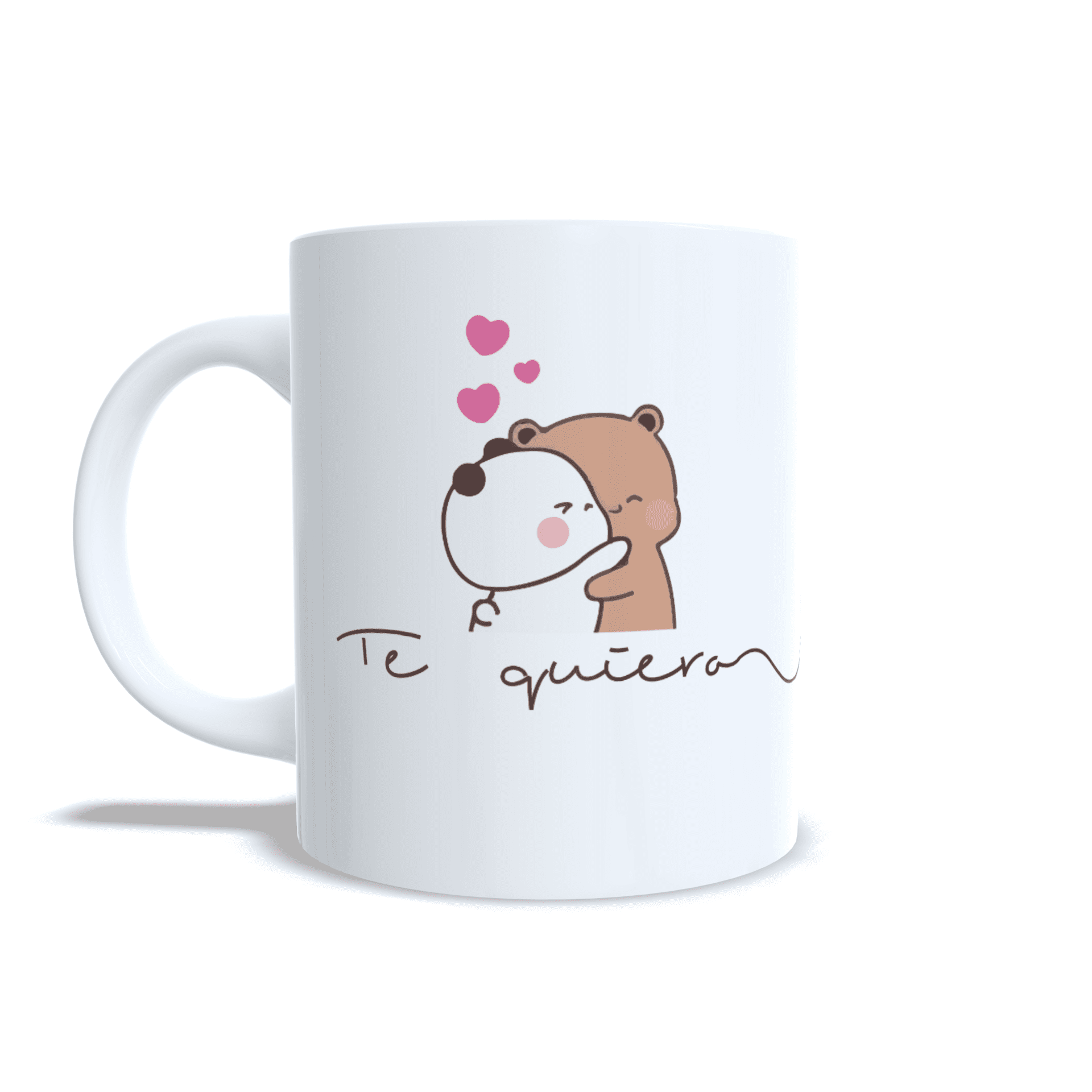Taza personalizada para parejas aniversario san Valentin regalo Osos abrazo - 2