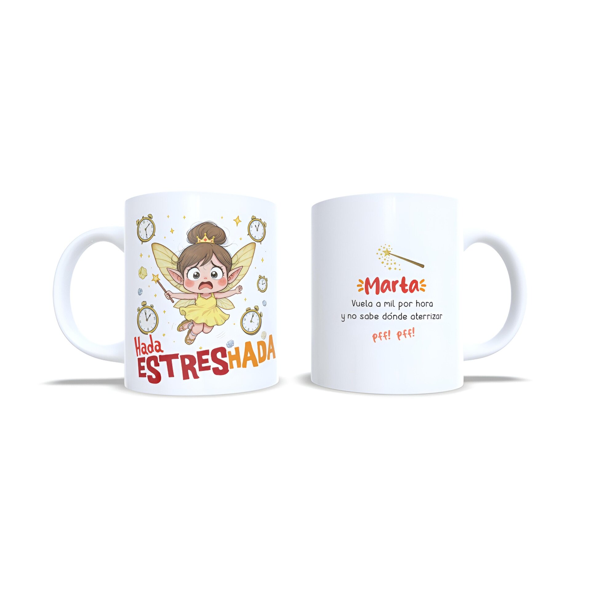 Taza personalizada Hada Estresada regalo personalizado estrés ansiedad - 4