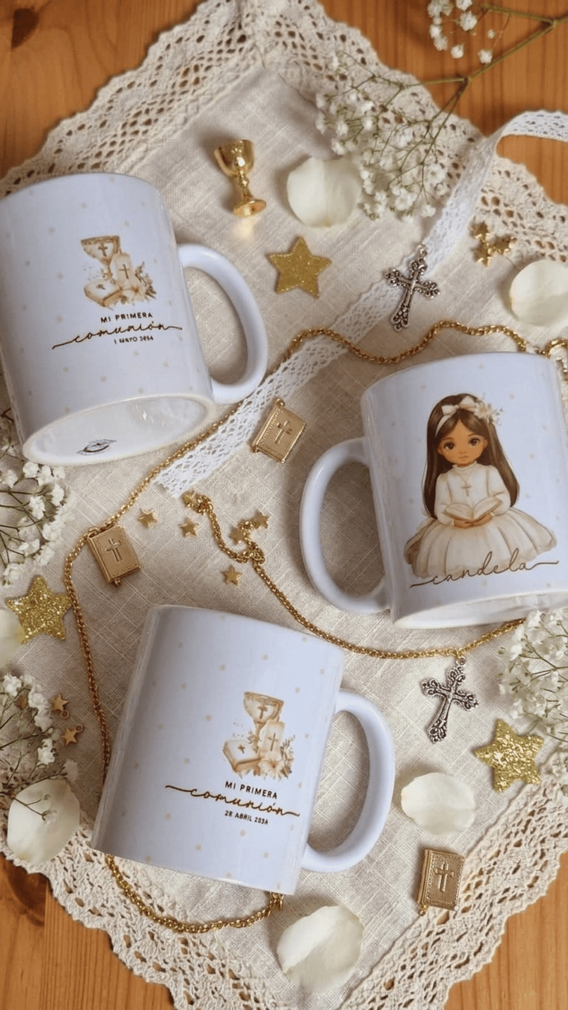 Taza personalizada comunión niña varios modelos - 2