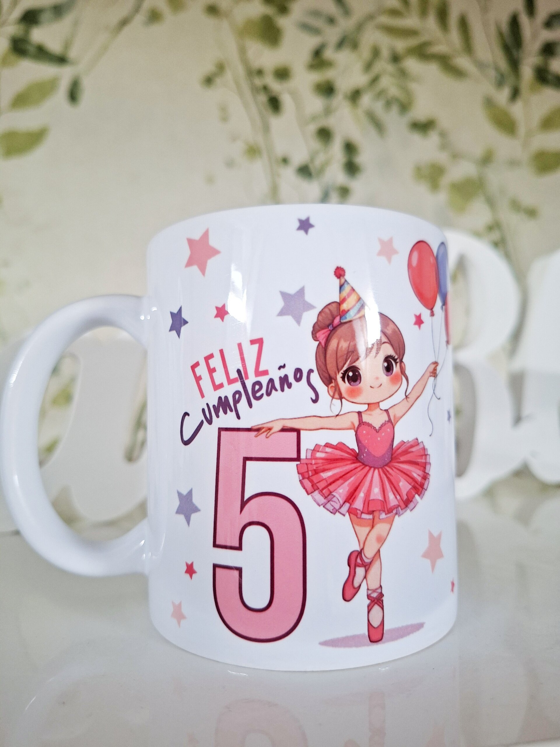 Taza personalizada regalo de cumpleaños ballet niñas nombre y edad Enna Blues - 10