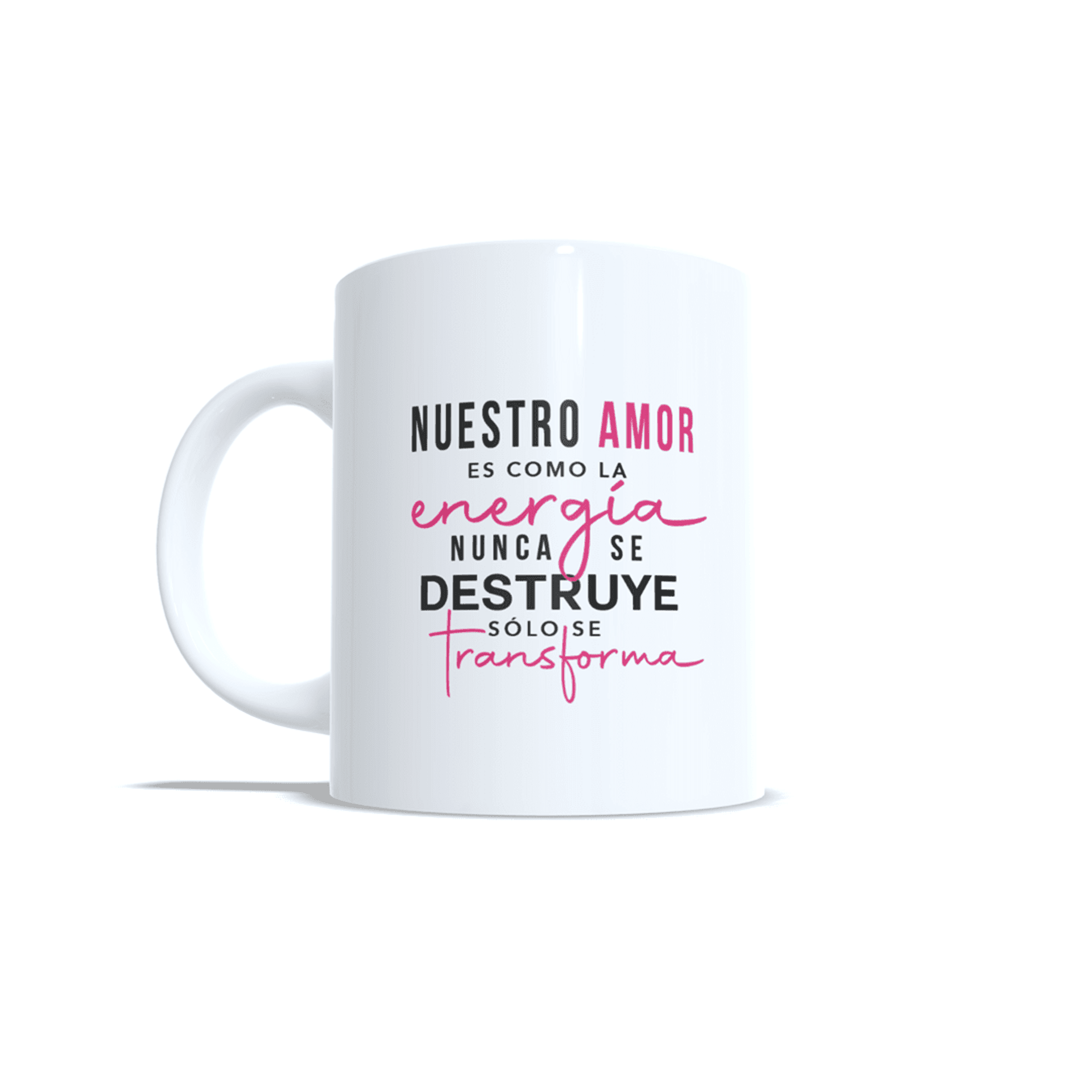 Taza personalizada para parejas aniversario san Valentin regalo amor energía - 6