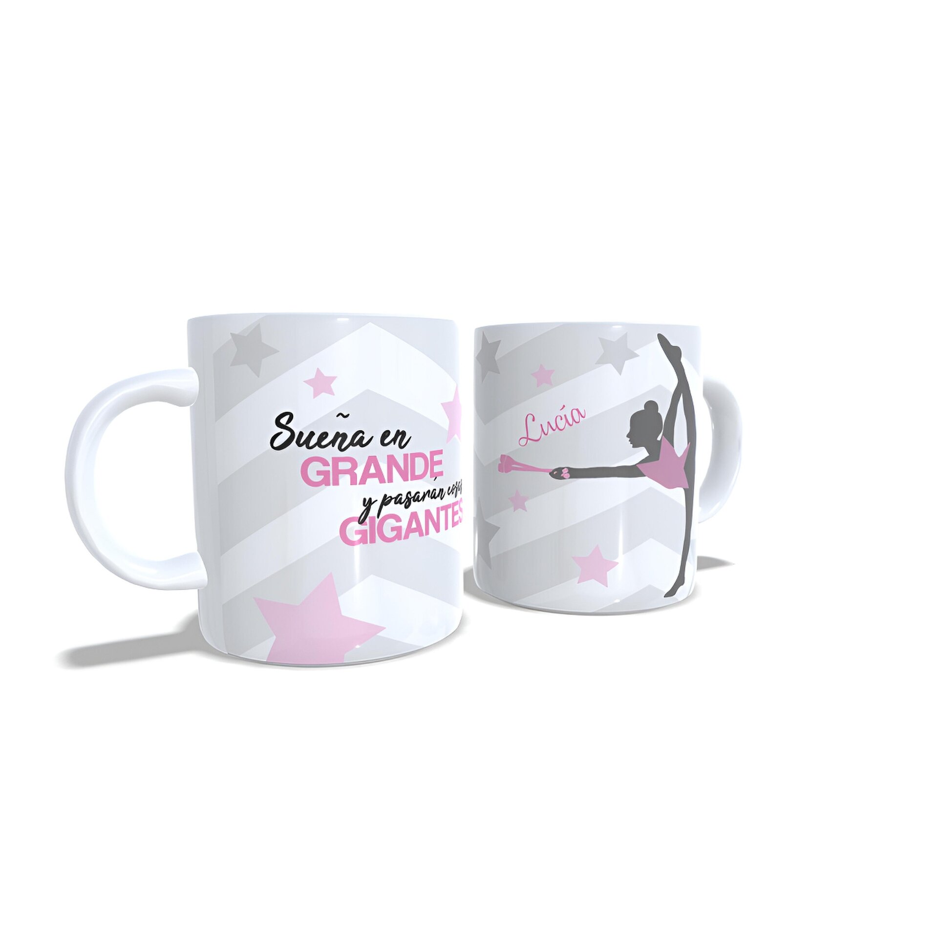 Taza personalizada Gimnasia Rítmica Mazas Sueña en grande regalo gimnastas - 4