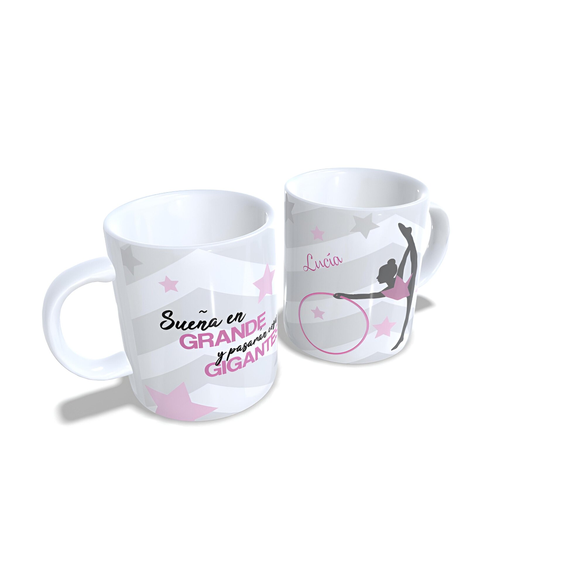 Taza personalizada Gimnasia Rítmica Aro Sueña en grande regalo gimnastas - 5