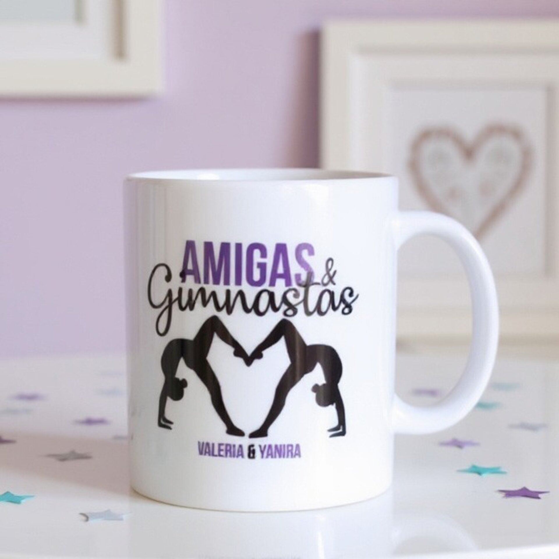 Taza personalizada Gimnasia Amigas y Gimnastas Enna Blues - 2