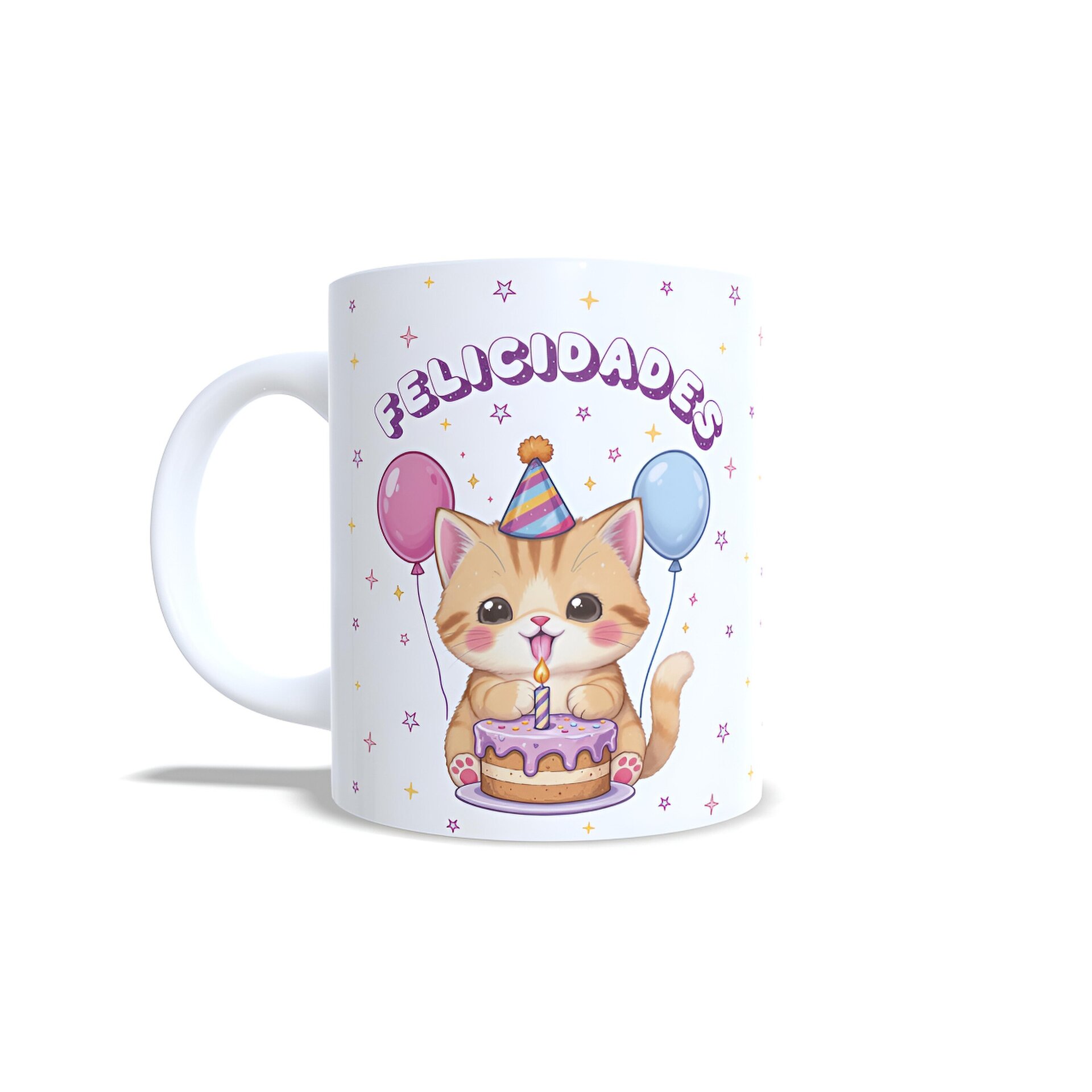 Taza personalizada cumpleaños gatito felicitación regalo personalizado - 2