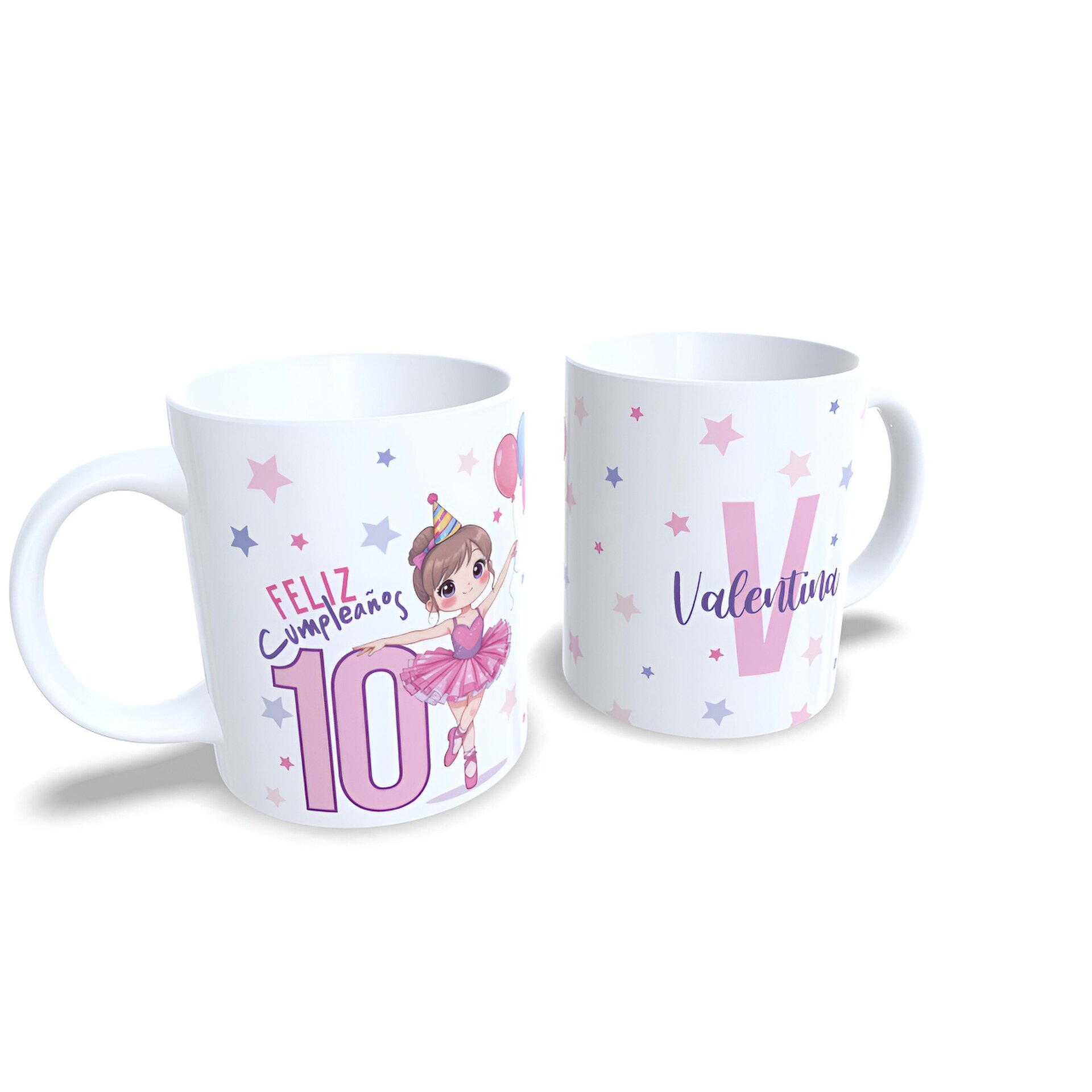 Taza personalizada regalo de cumpleaños ballet niñas nombre y edad Enna Blues - 8