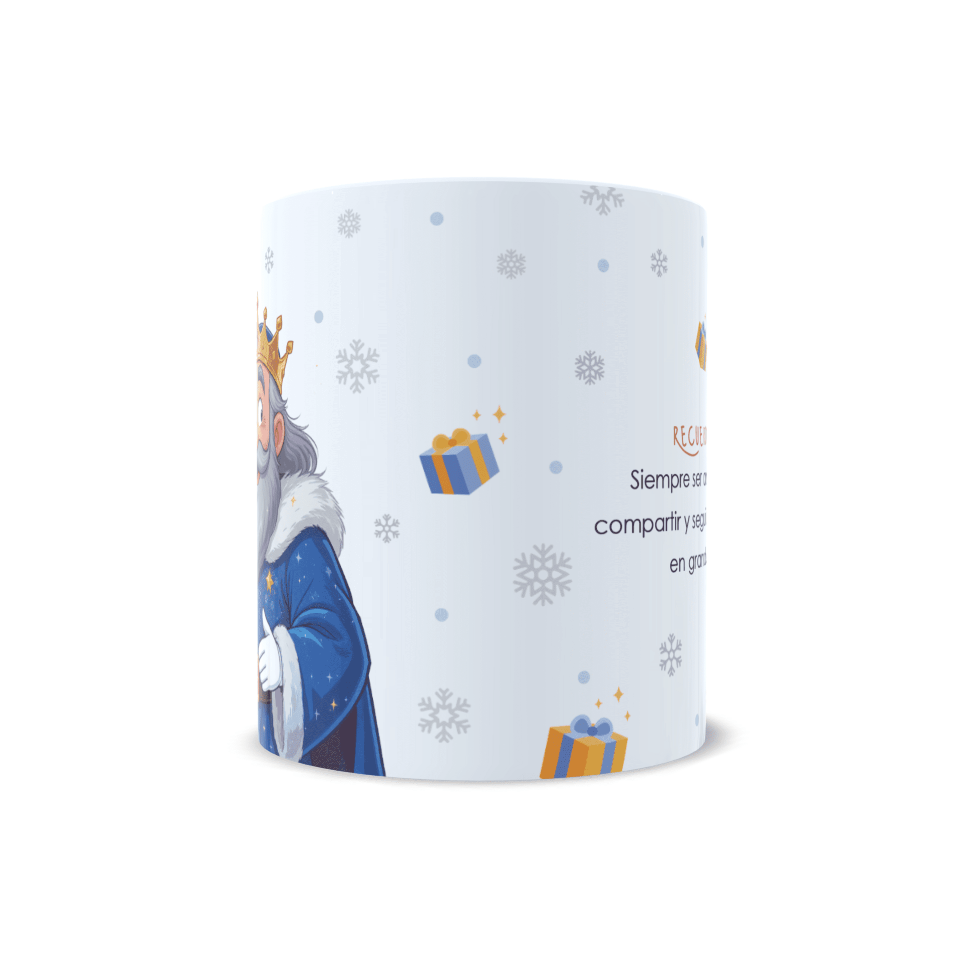 Taza personalizada regalo Rey Melchor dibujo con mensaje reyes magos navidad - 3
