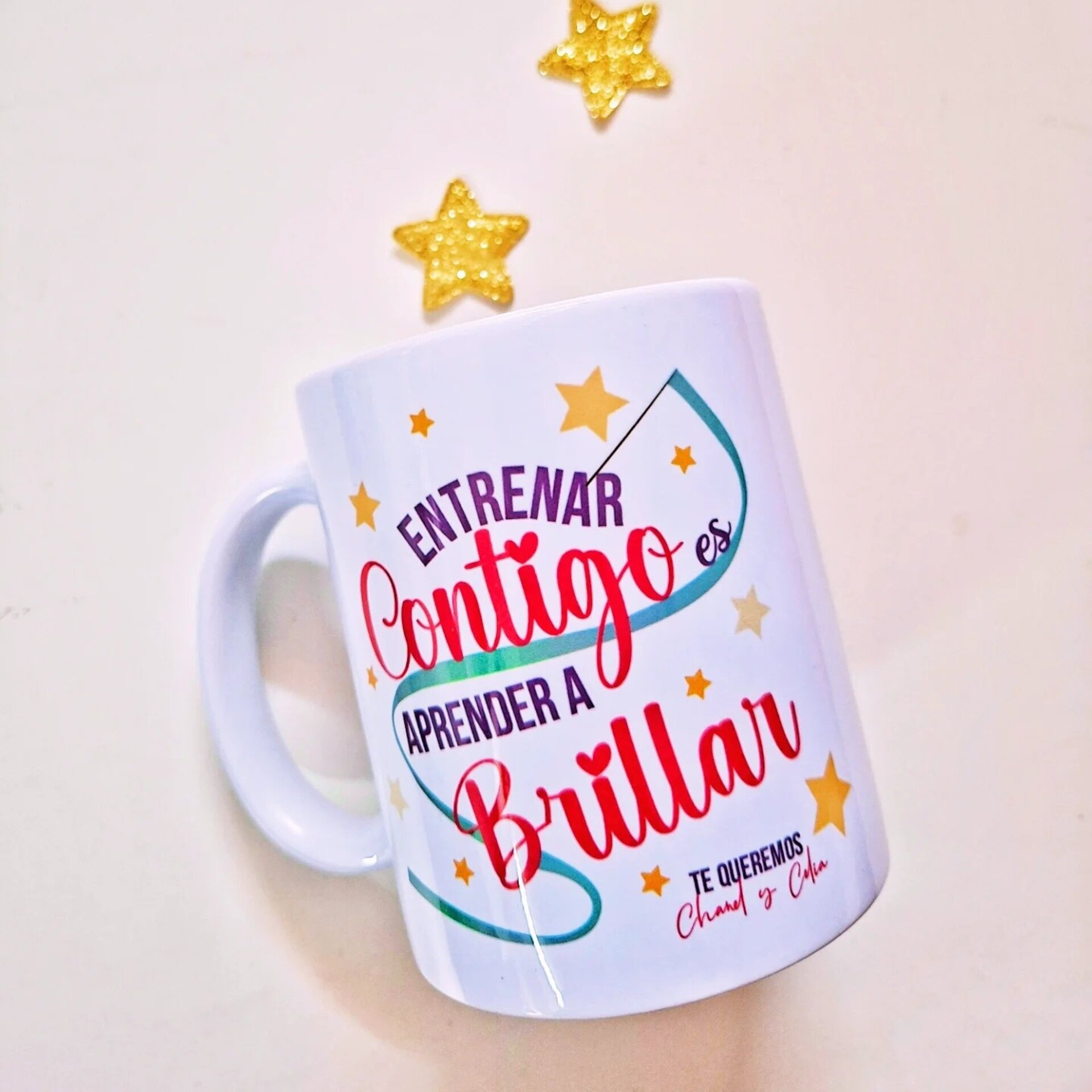 Taza personalizada Gimnasia Rítmica regalo entrenadora Aprender a Brillar - 2