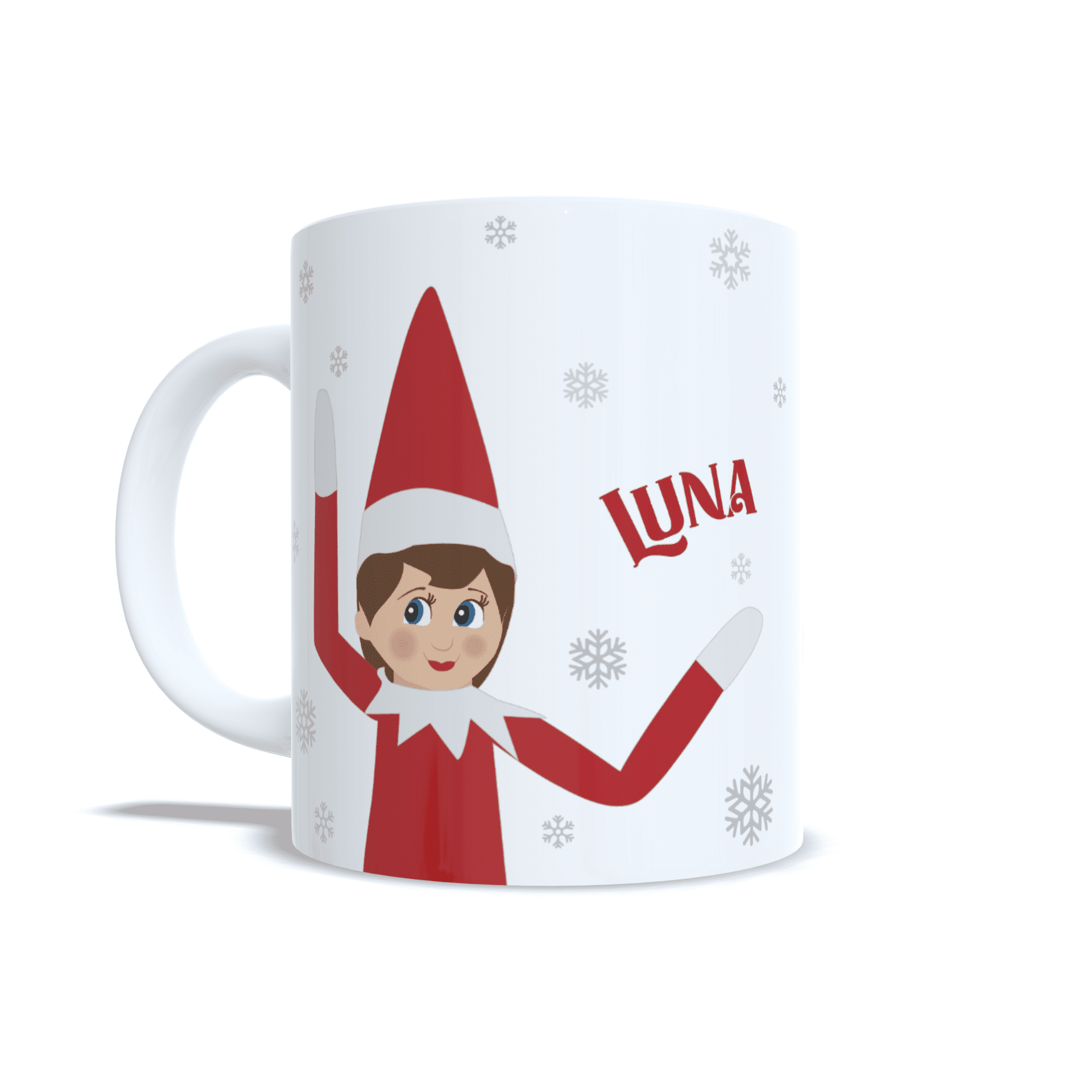 Taza personalizada regalo Elfa traviesa con mensaje Elf Shelf navidad - 2