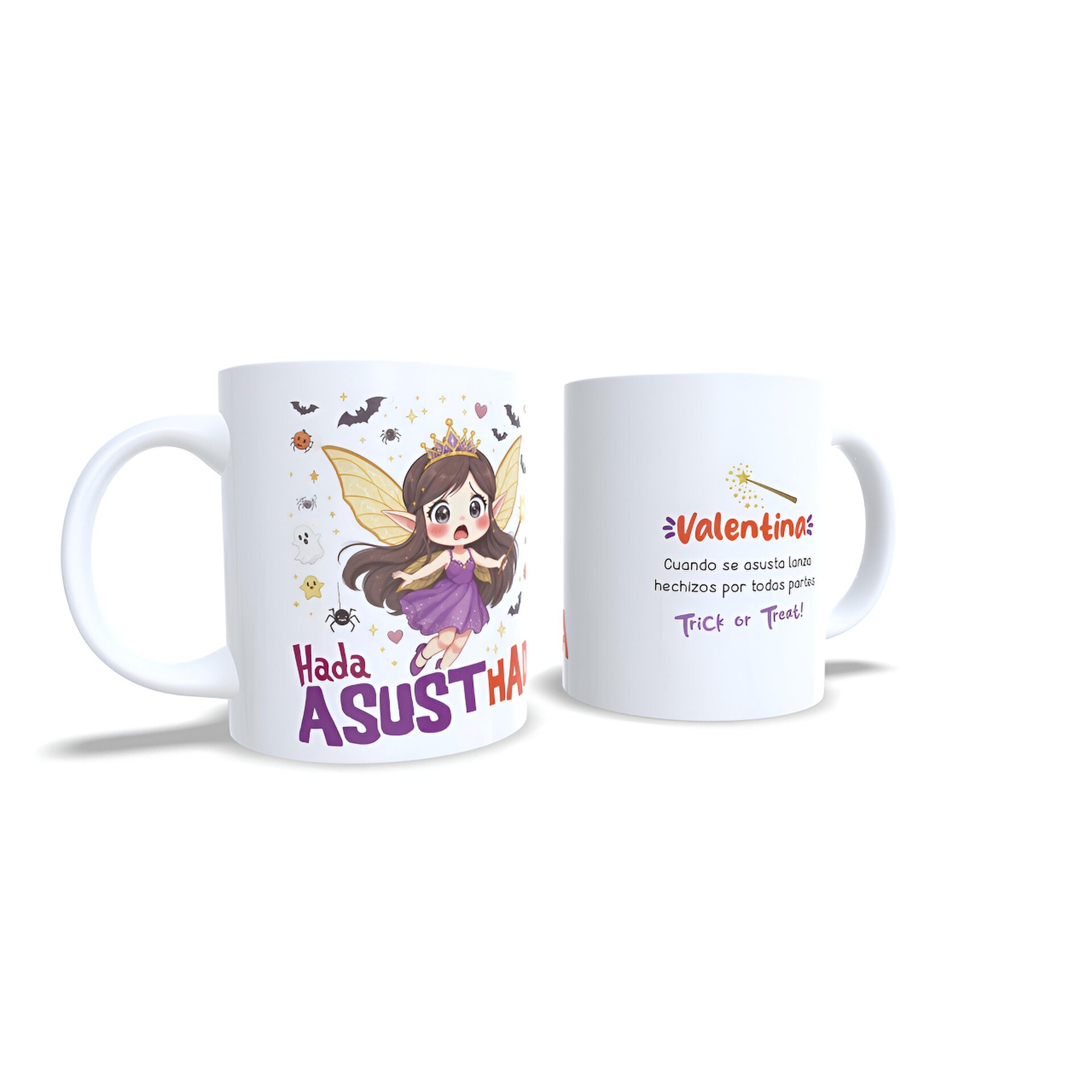 Taza personalizada Hada Asusthada asustada miedo susto halloween Enna Blues - 4