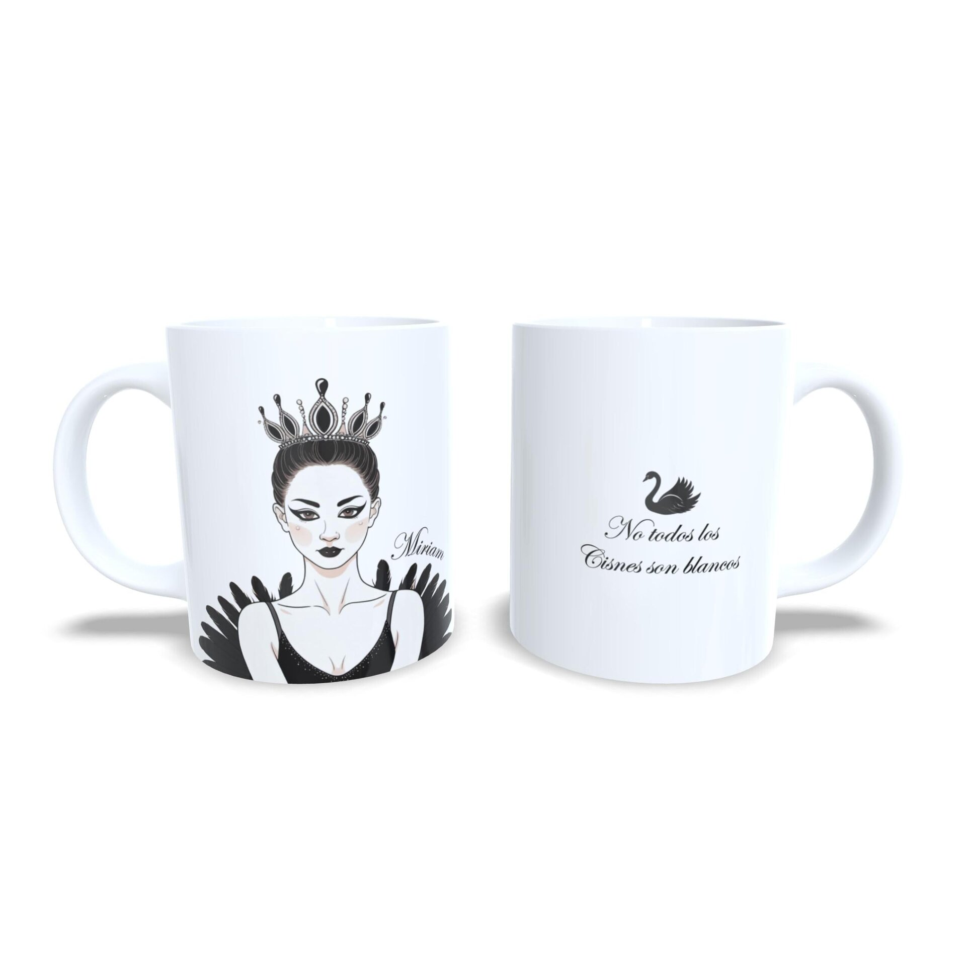 Cisne negro lago de los cisnes - Taza ballet personalizada - 5