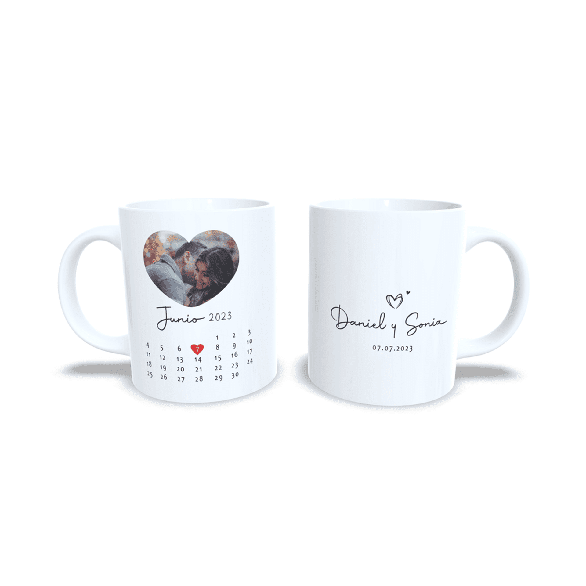 Taza personalizada para parejas aniversario san Valentin regalo novio novia 2 - 7