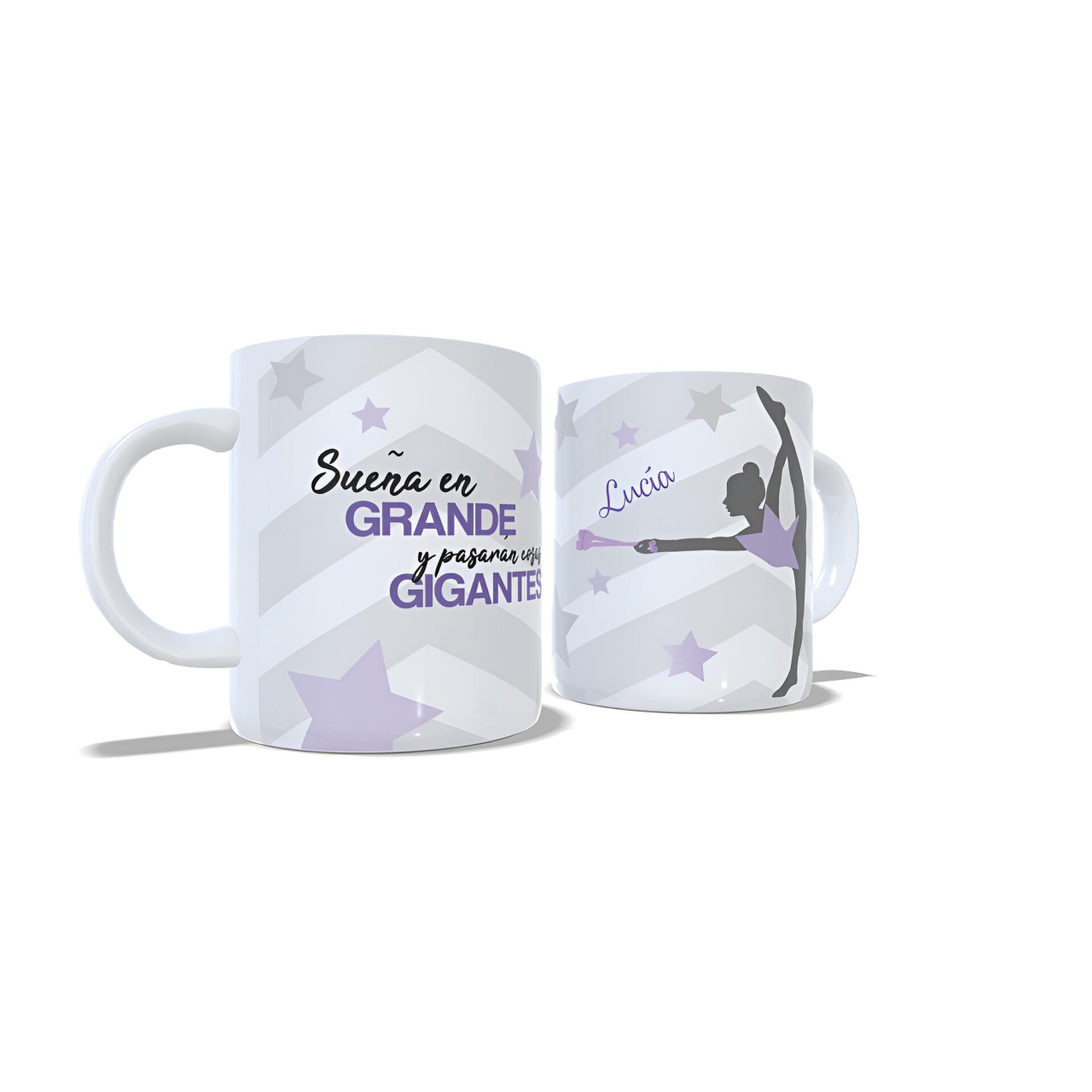 Taza personalizada Gimnasia Rítmica Mazas Sueña en grande regalo gimnastas - 3