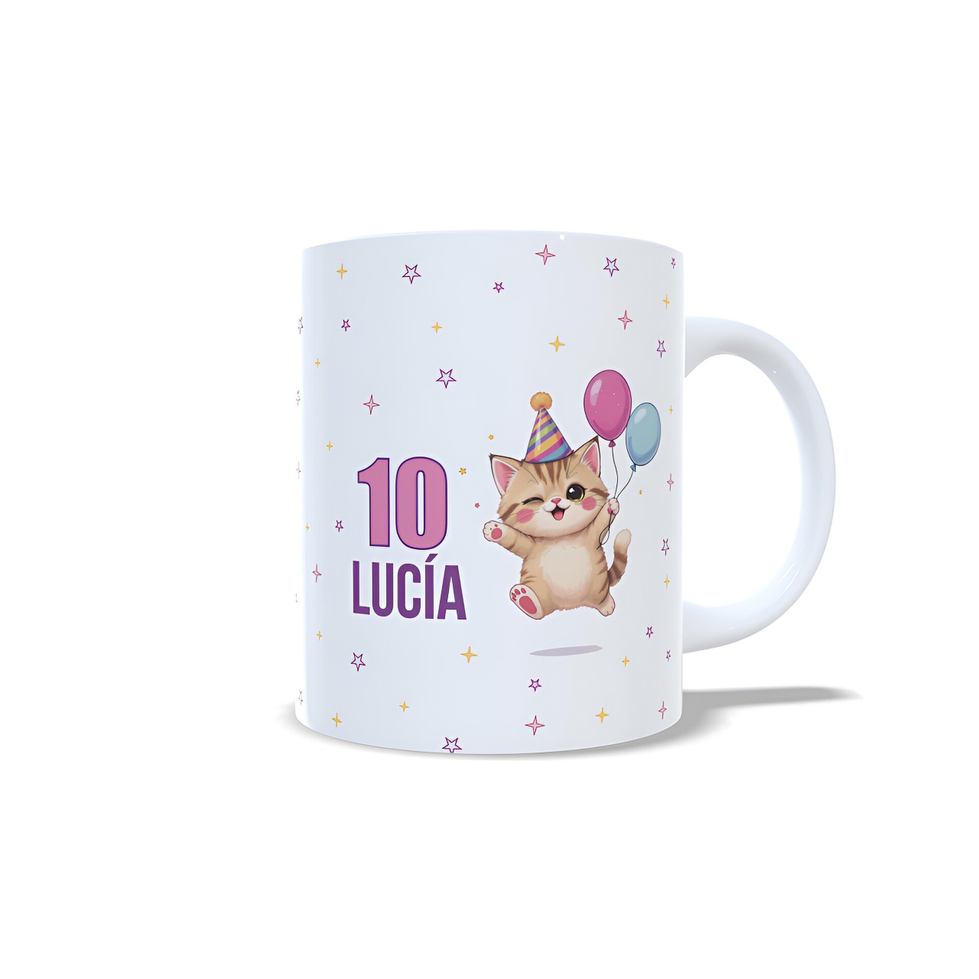 Taza personalizada cumpleaños gatito felicitación regalo personalizado - 4