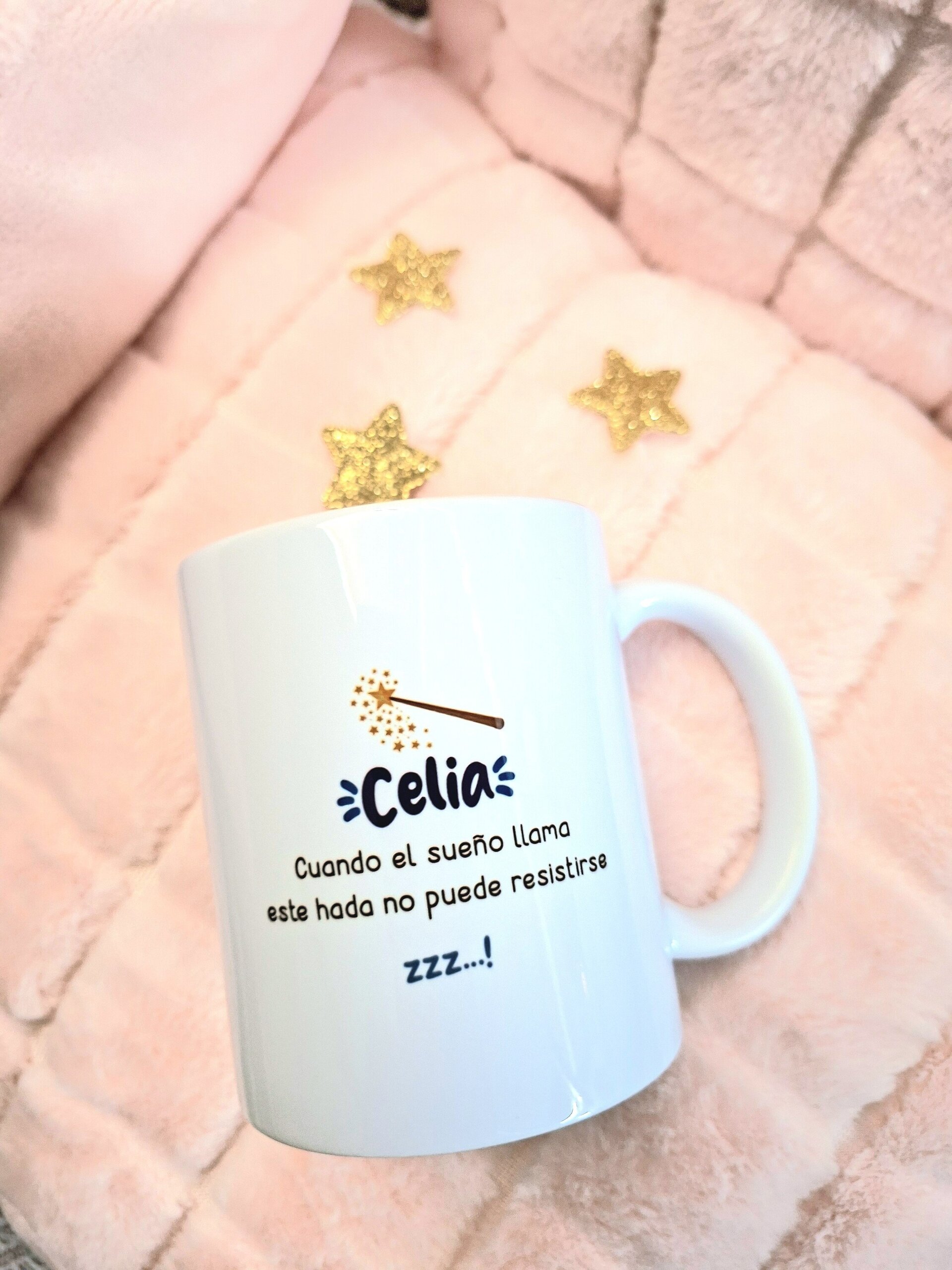 Taza personalizada hada adormilada adormilhada dormilona regalo Enna Blues - 3