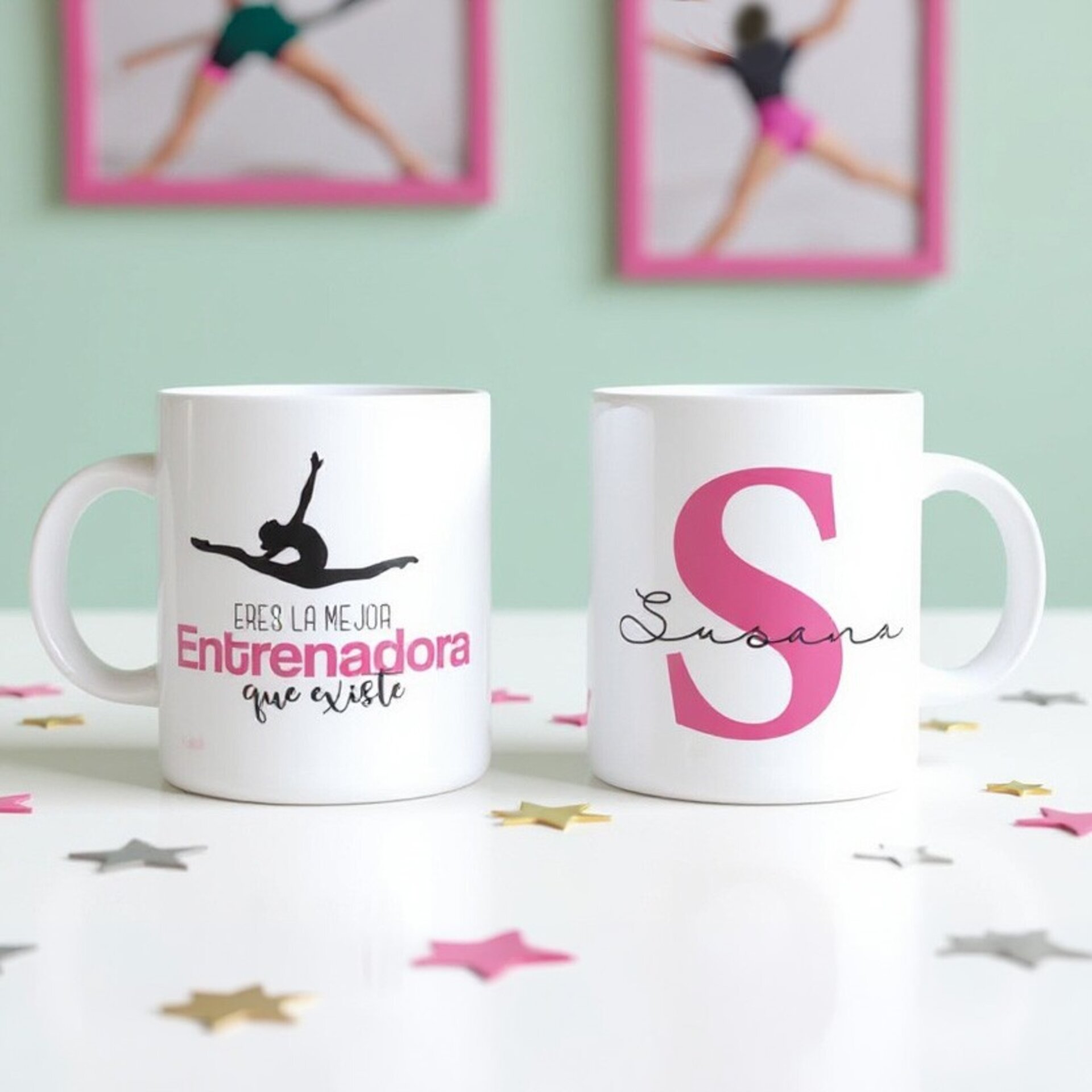 Taza personalizada Gimnasia Rítmica mejor entrenadora Enna Blues - 2