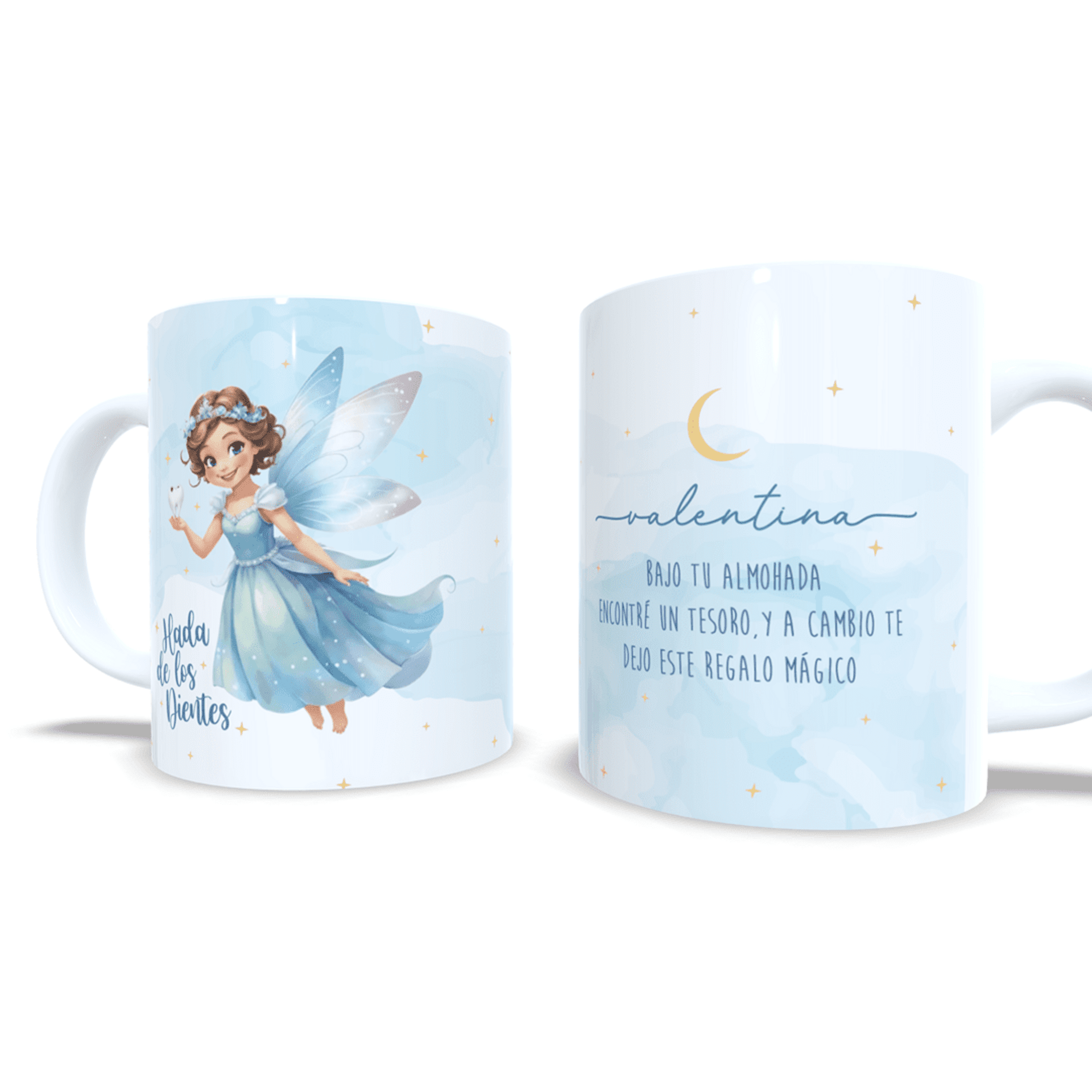 Taza personalizada regalo magico hada de los dientes niños y niñas - 3