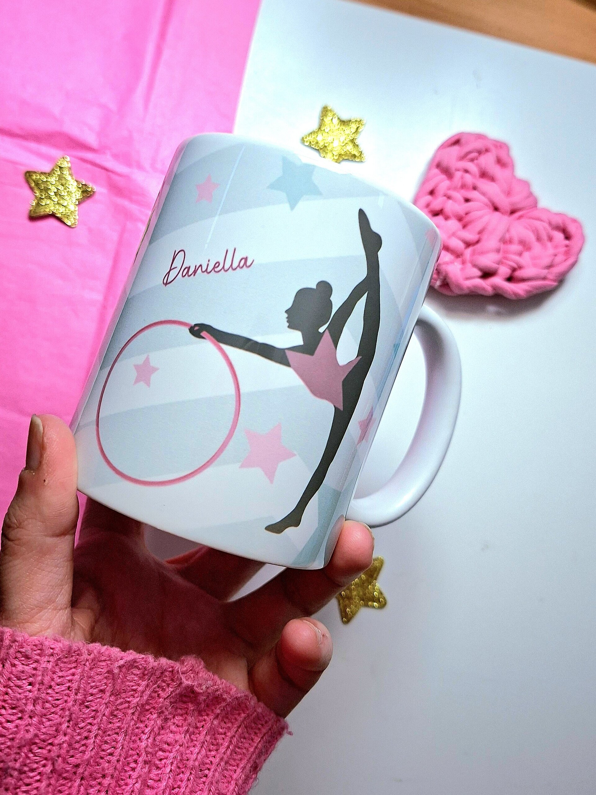 Taza personalizada Gimnasia Rítmica Aro Sueña en grande regalo gimnastas - 3
