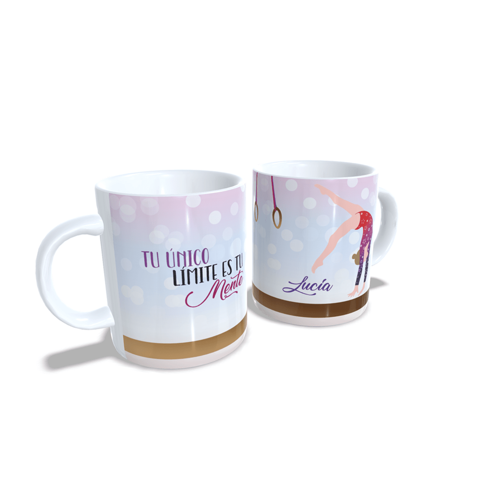Taza personalizada Gimnasia Artística Tu único límite es tu mente - 3