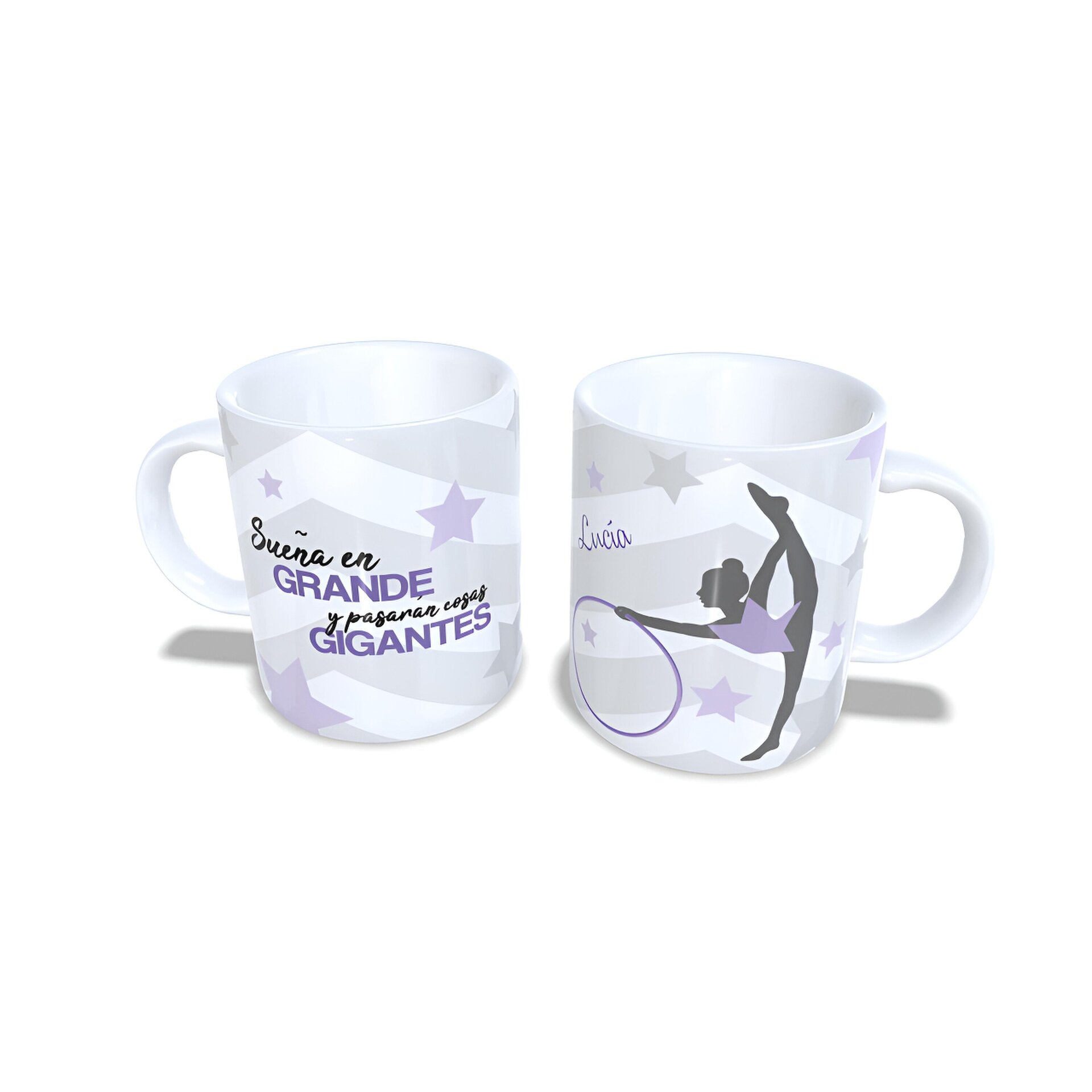 Taza personalizada Gimnasia Rítmica Aro Sueña en grande regalo gimnastas - 3