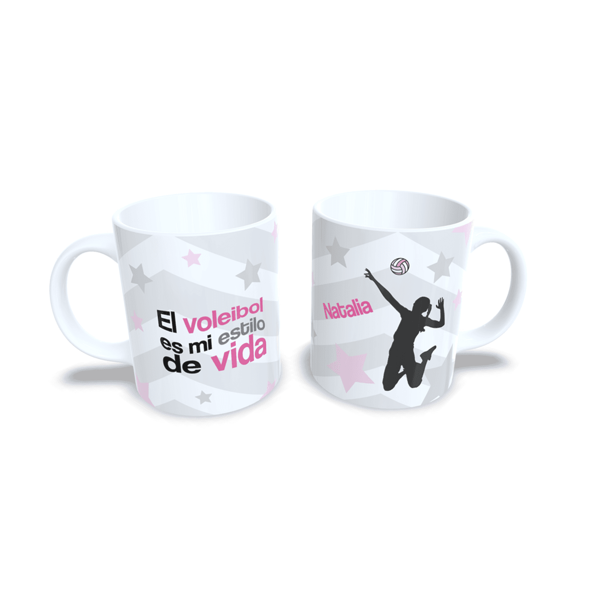 Taza personalizada voleibol para chicas jugadoras de vóley regalo estilo vida - 2