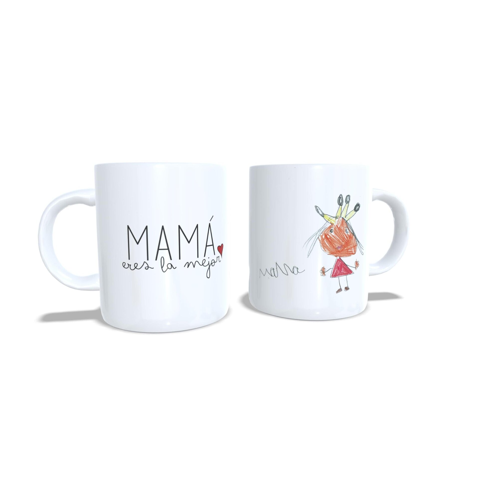 Taza personalizada día de la madre mamá regalo madres dibujo niños - 4