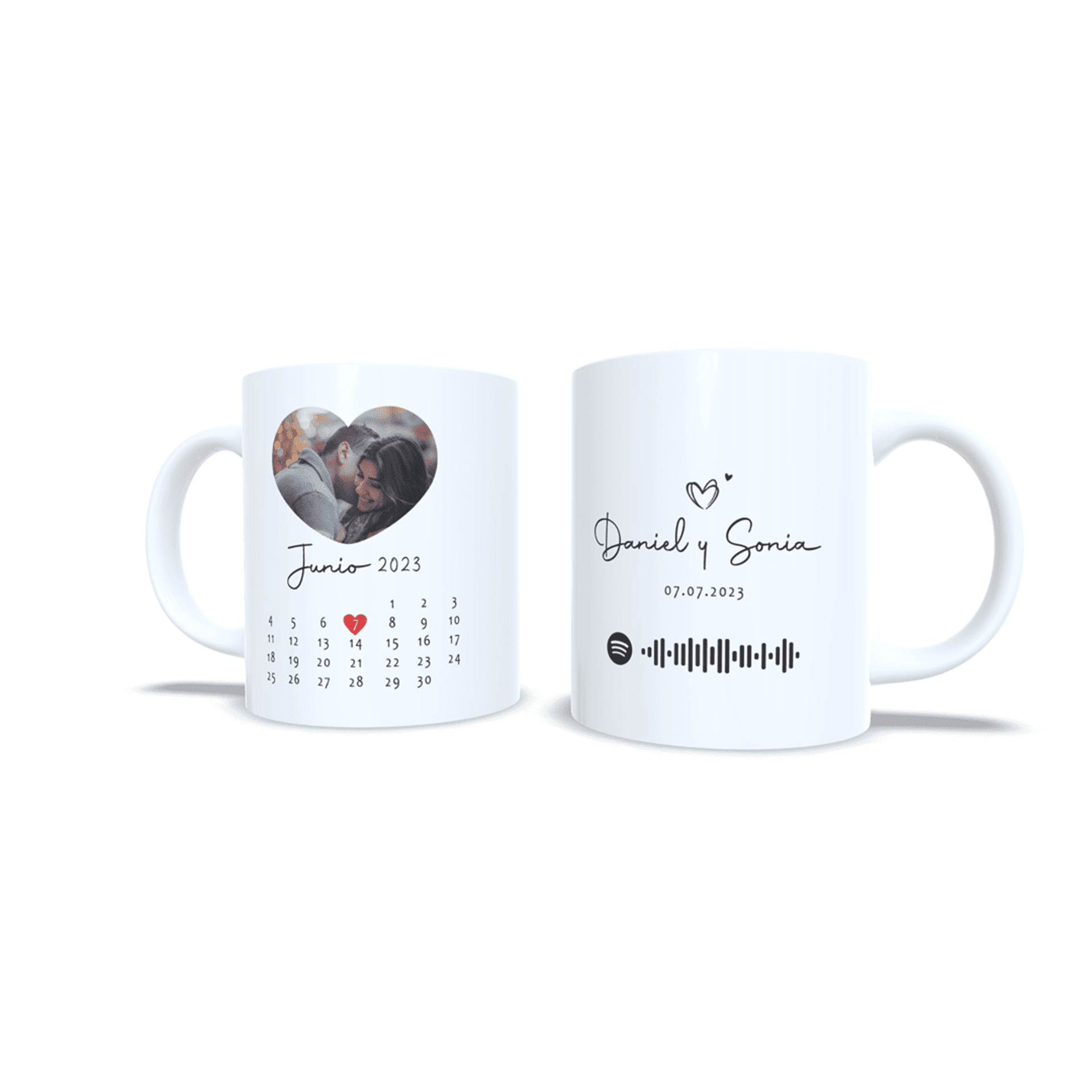 Taza personalizada para parejas aniversario san Valentin regalo novio novia 2 - 6