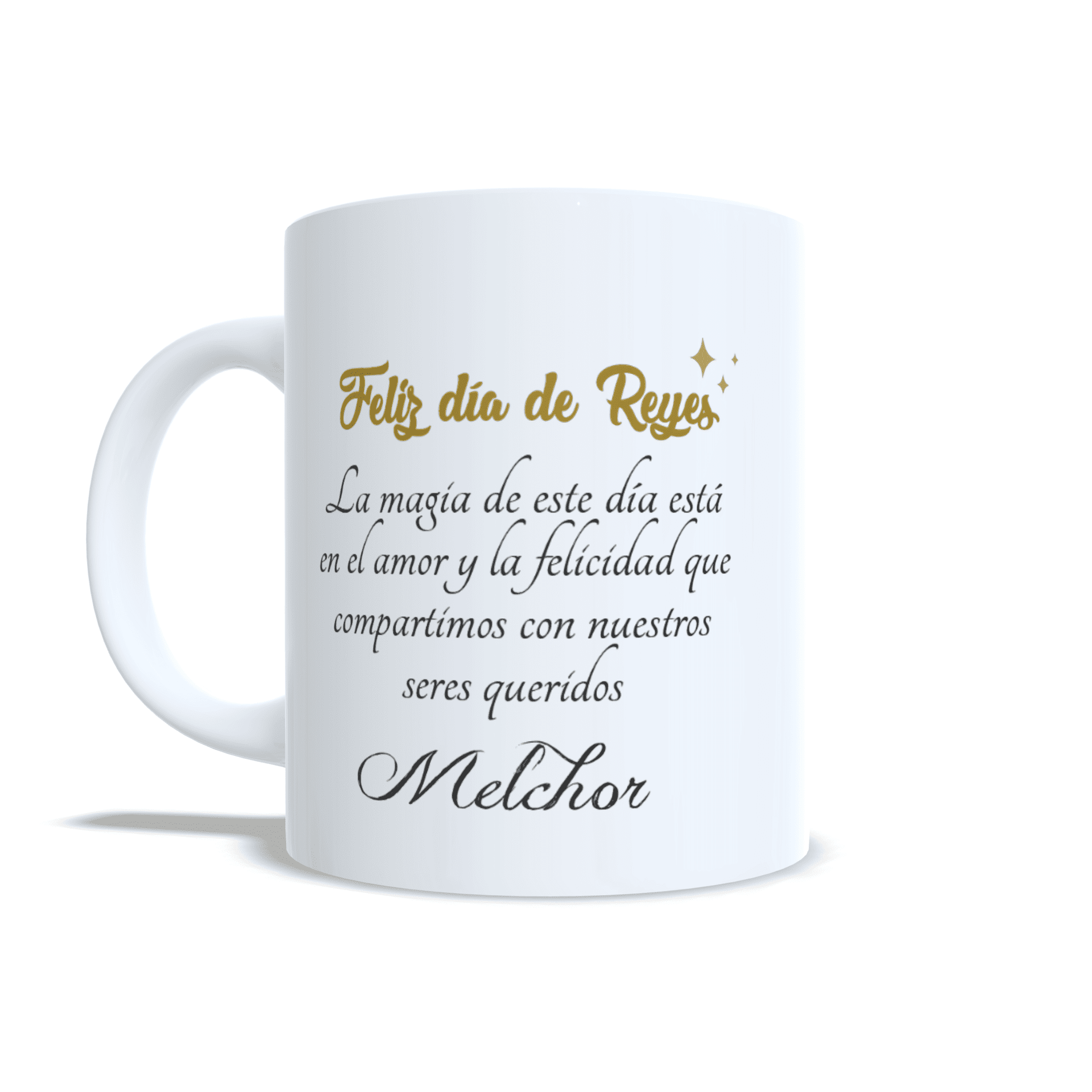 Taza personalizada regalo Rey Melchor con carta o mensaje reyes magos navidad - 3