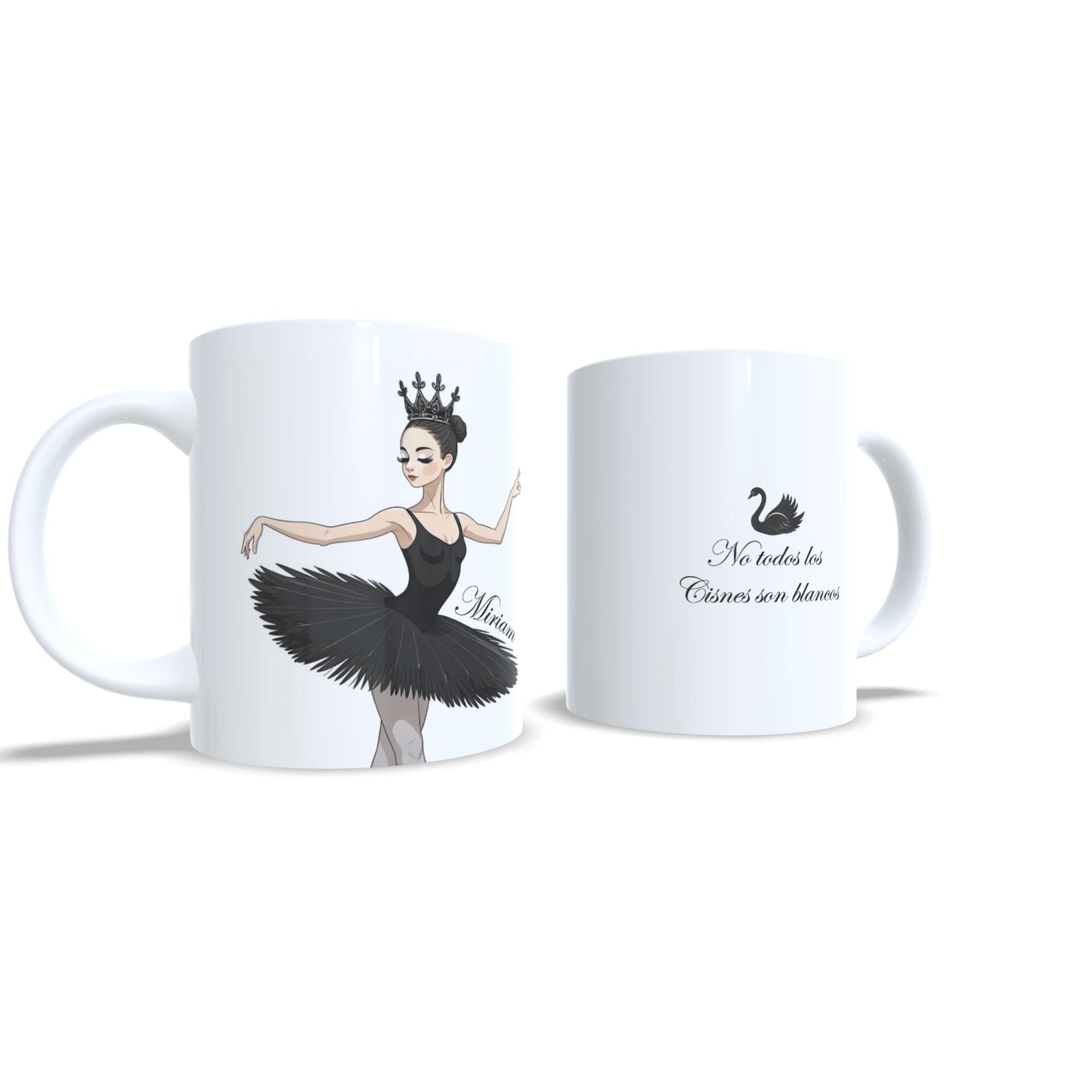Taza personalizada regalo de Ballet para bailarinas inspirado Lago de los Cisnes - 5