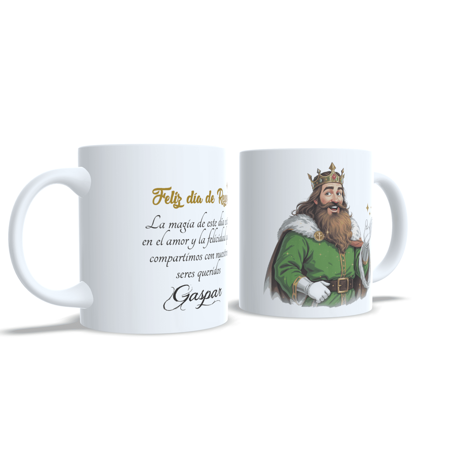 Taza personalizada regalo Rey Gaspar con carta o mensaje reyes magos navidad - 5