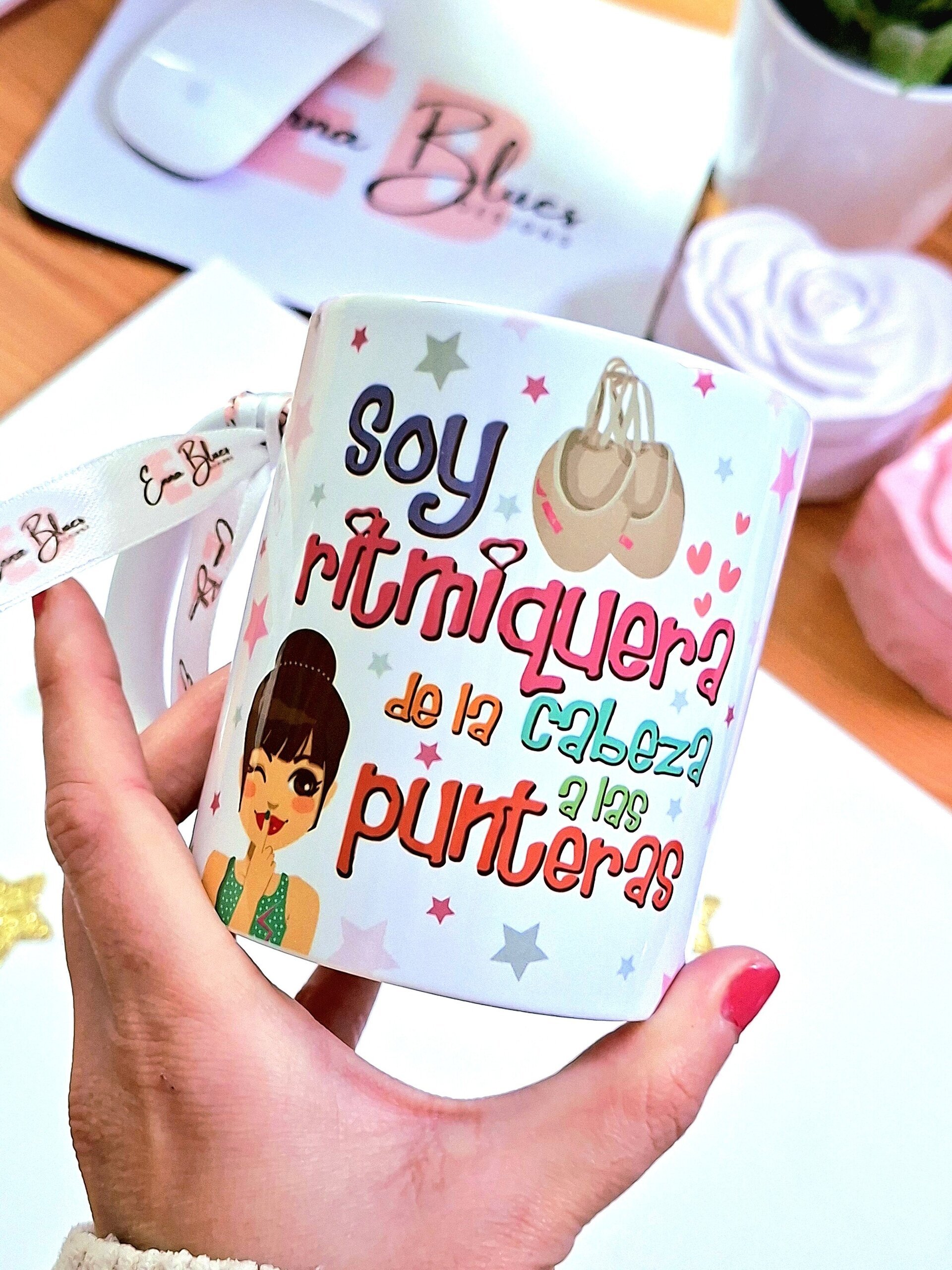 Taza personalizada Gimnasia Rítmica - soy ritmiquera de la cabeza a las punteras - 2